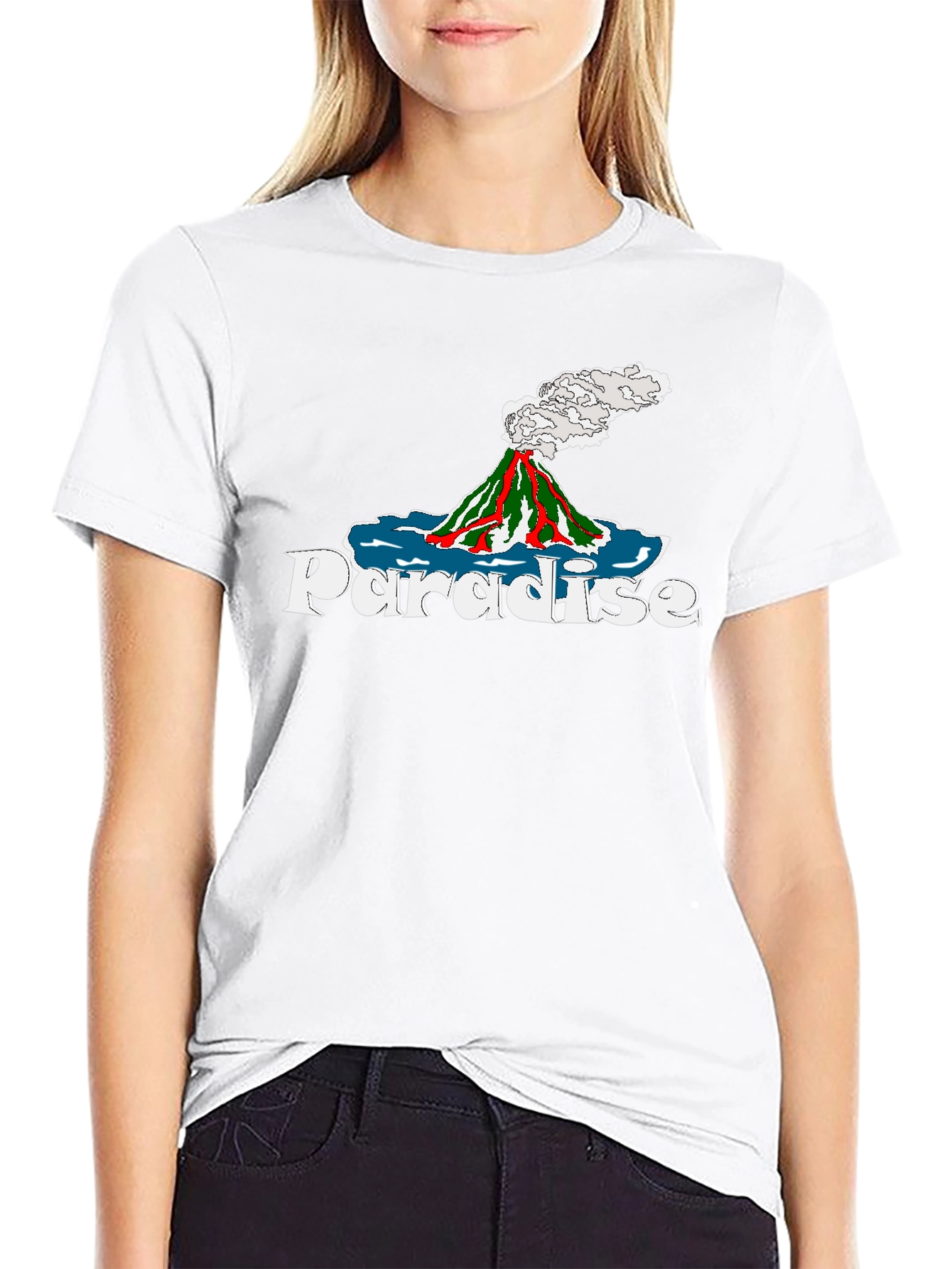 Paradise Volcano Graphic Tee - Island Style