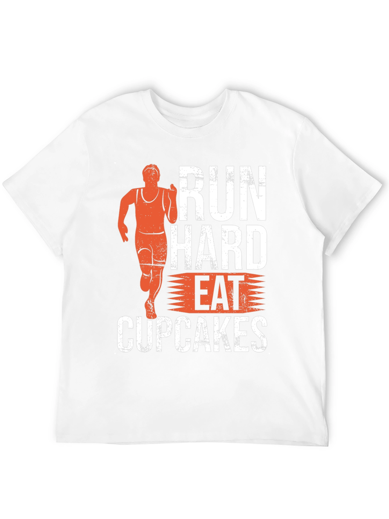 Run Hard Eat Cupcakes Black T-Shirt