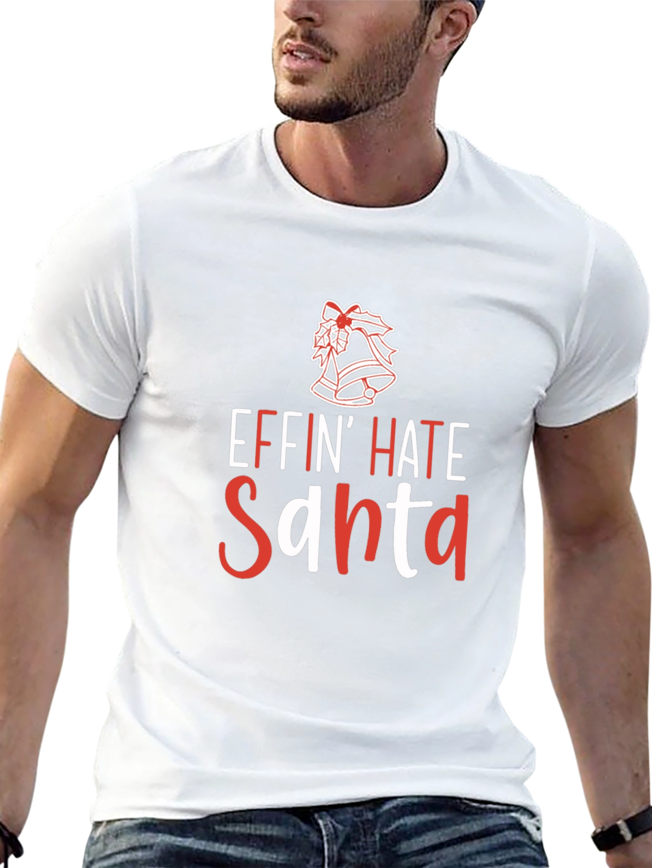 Effin Hate Santa Funny Christmas T-Shirt