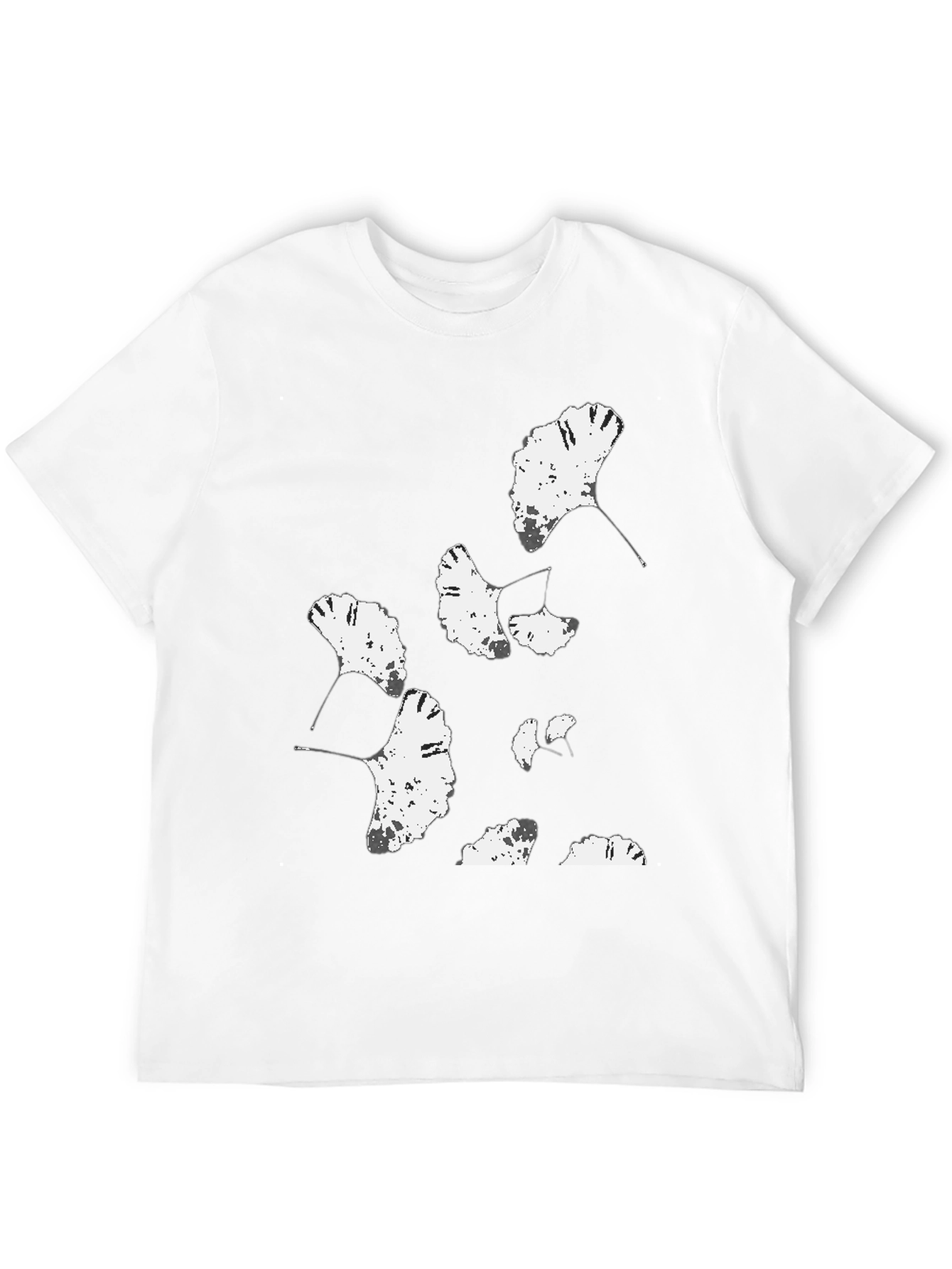 Ginkgo Leaf Graphic Tee - Modern Plant Lover Shirt