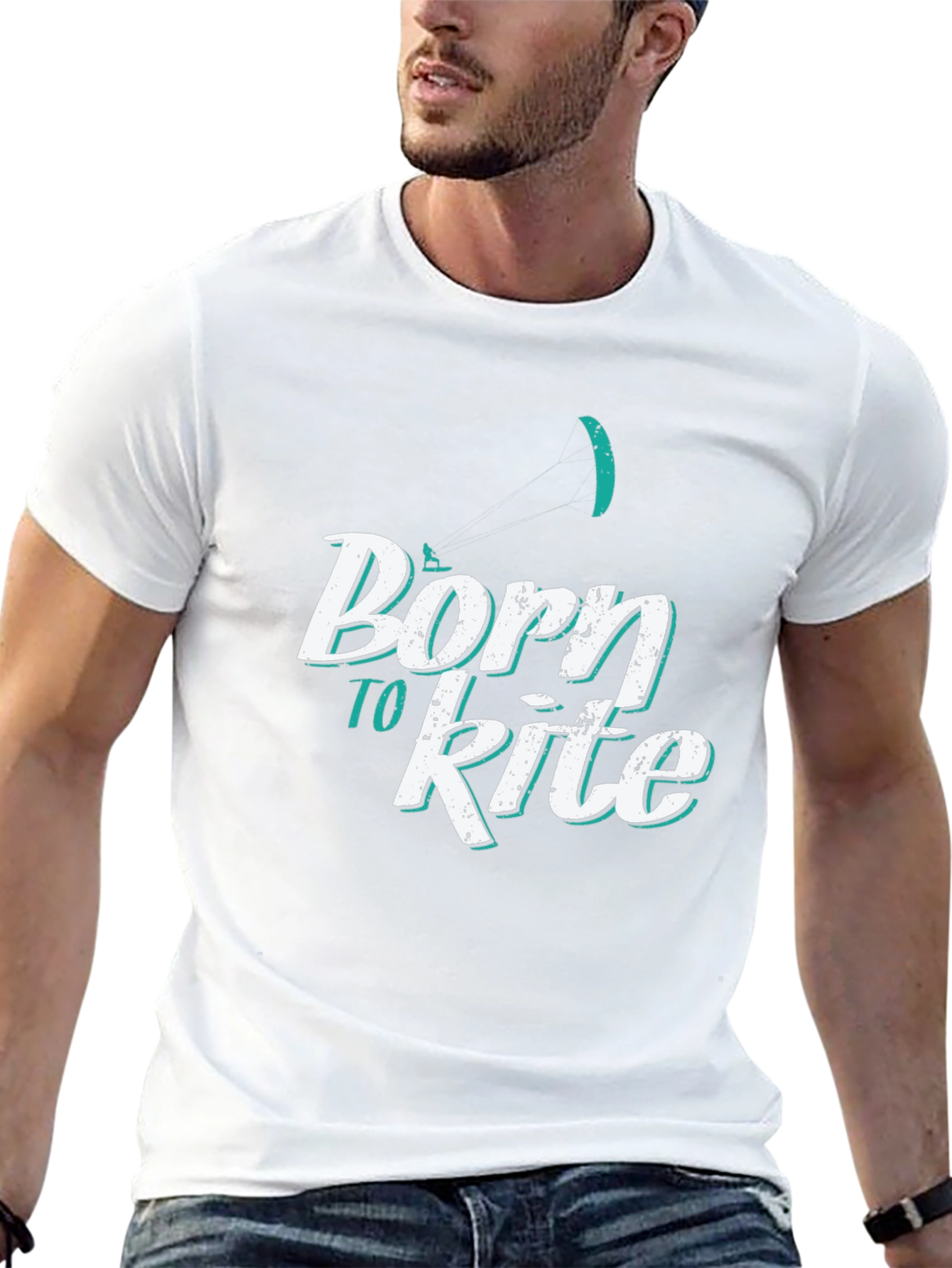 Born to Kite T-Shirt - Cool Kitesurfing Design