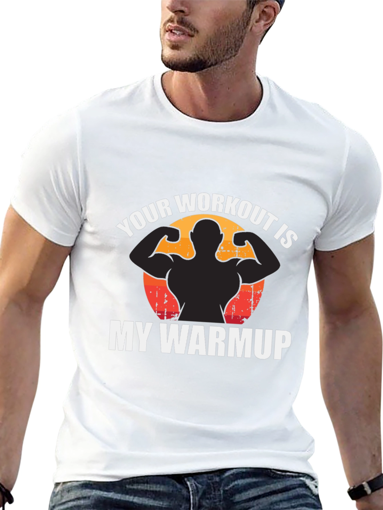 Workout Warmup Funny Graphic Tee
