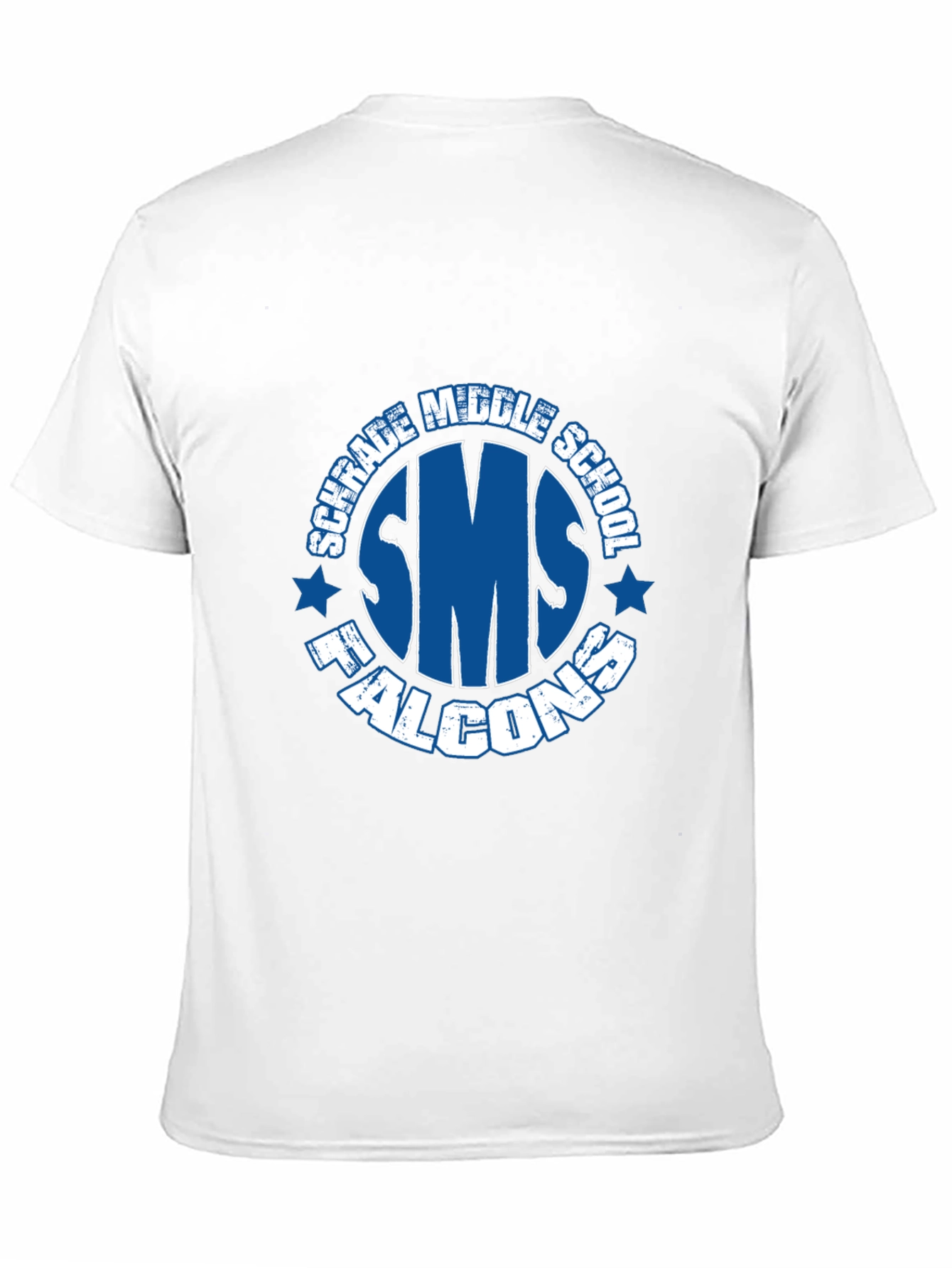 Schrade Middle School SMS Falcons Black T-Shirt