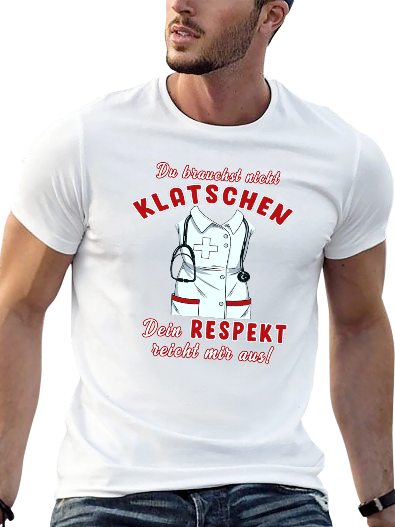 Respectful Nurse T-Shirt - Black Graphic Tee