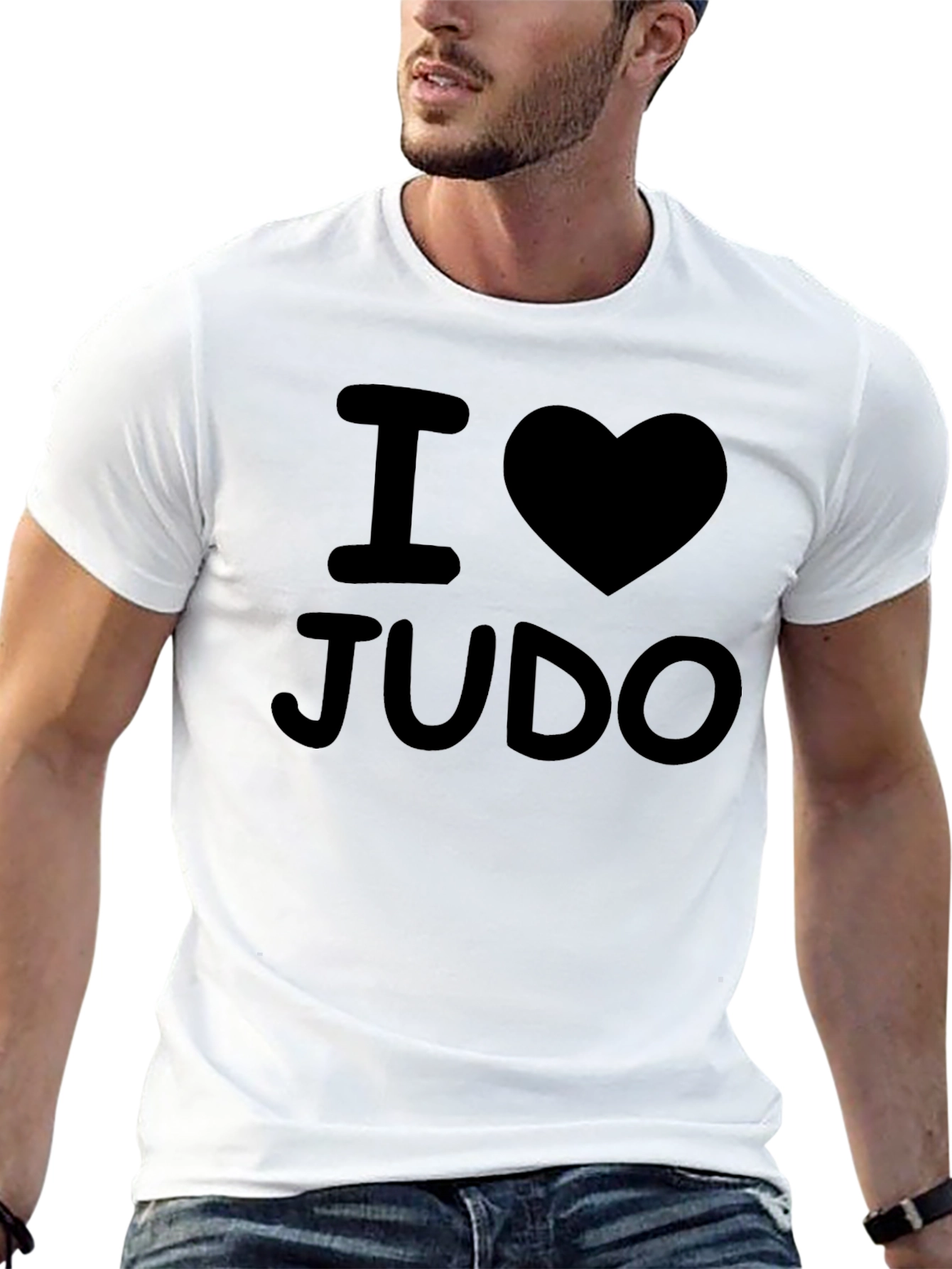 I Love Judo Black T-Shirt