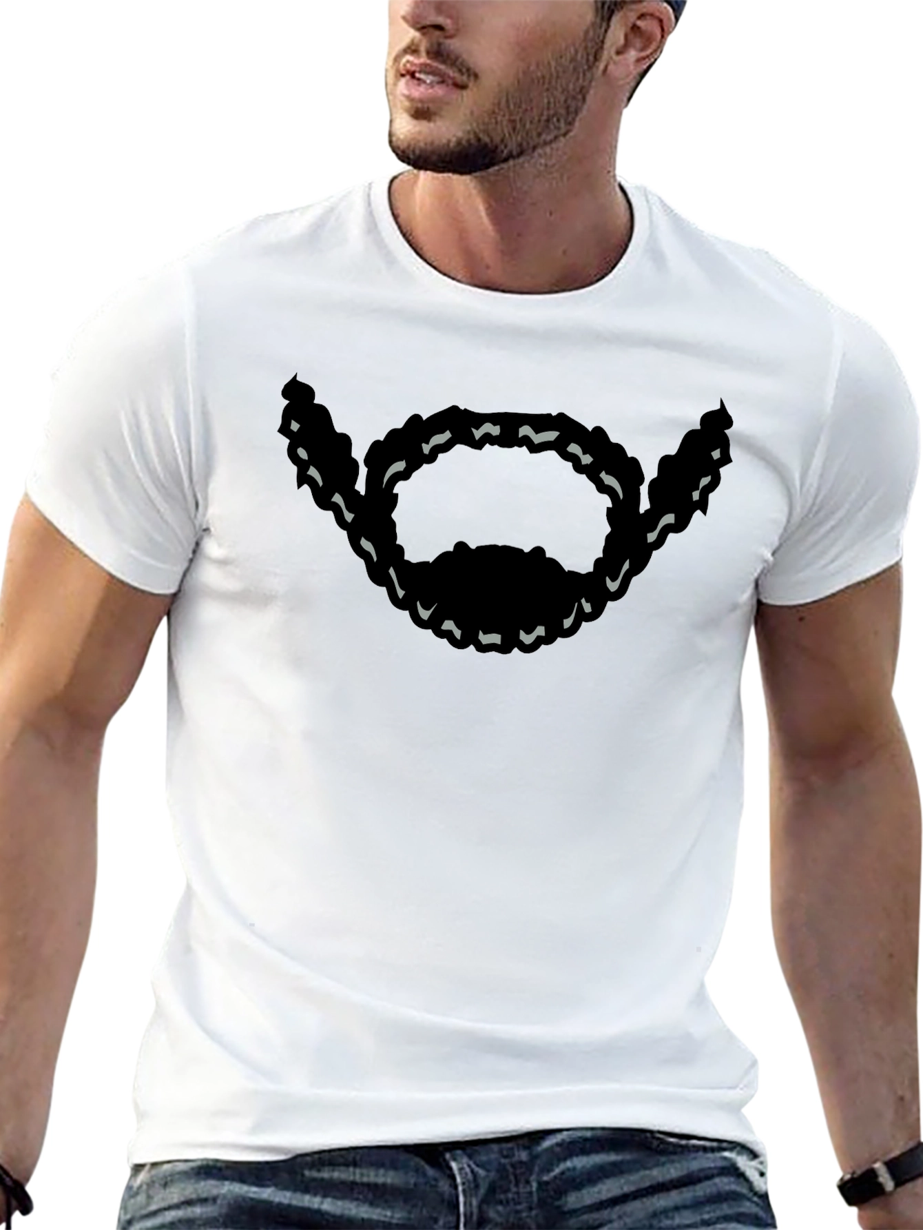 Black Beard Graphic Tee