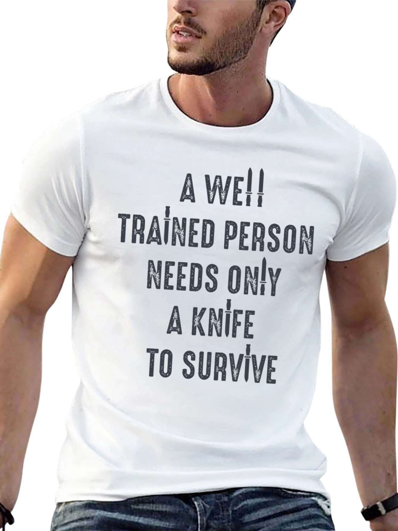 Well Trained Person Knife Survival T-Shirt