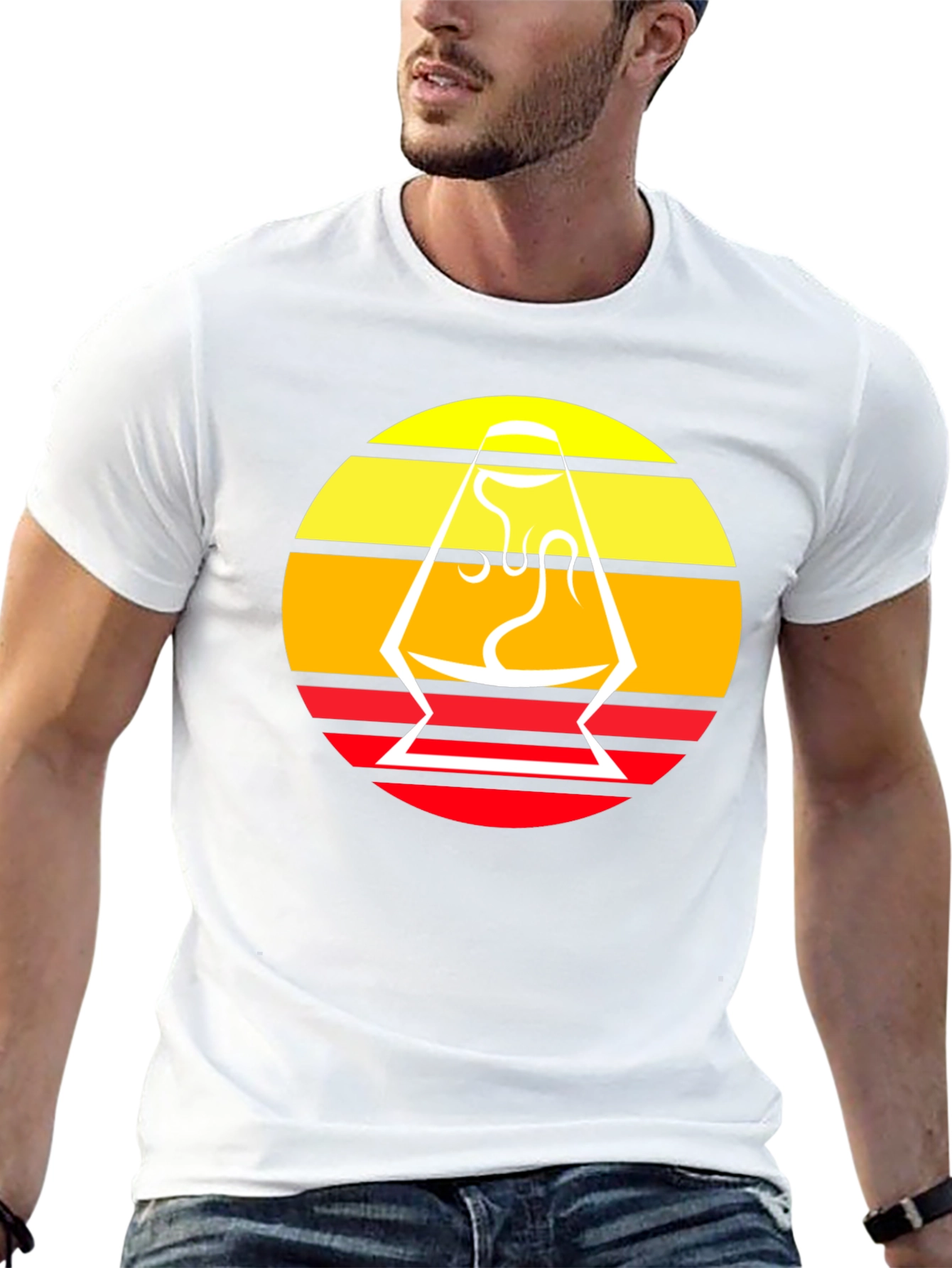 Retro Lava Lamp Graphic Tee - Cool Design