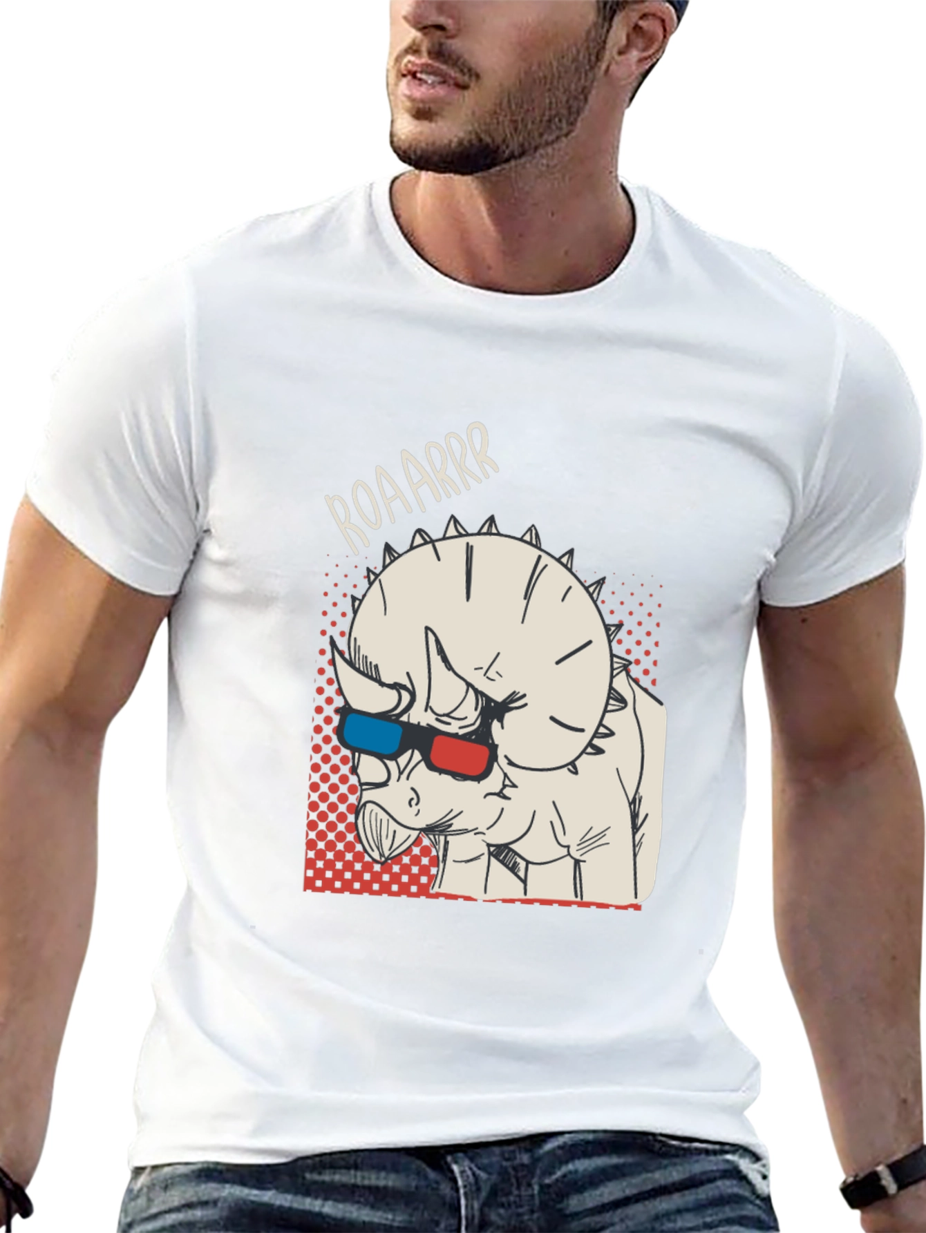 3D Dinosaur T-Shirt - Funny Dino Roar Tee
