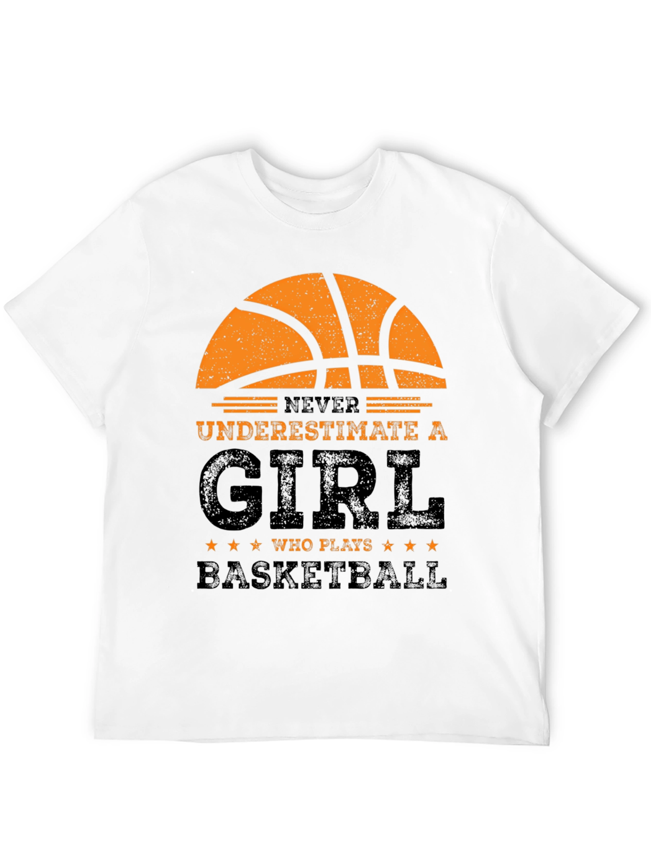 Never Underestimate a Girl Who Plays Basketball T-Shirt
