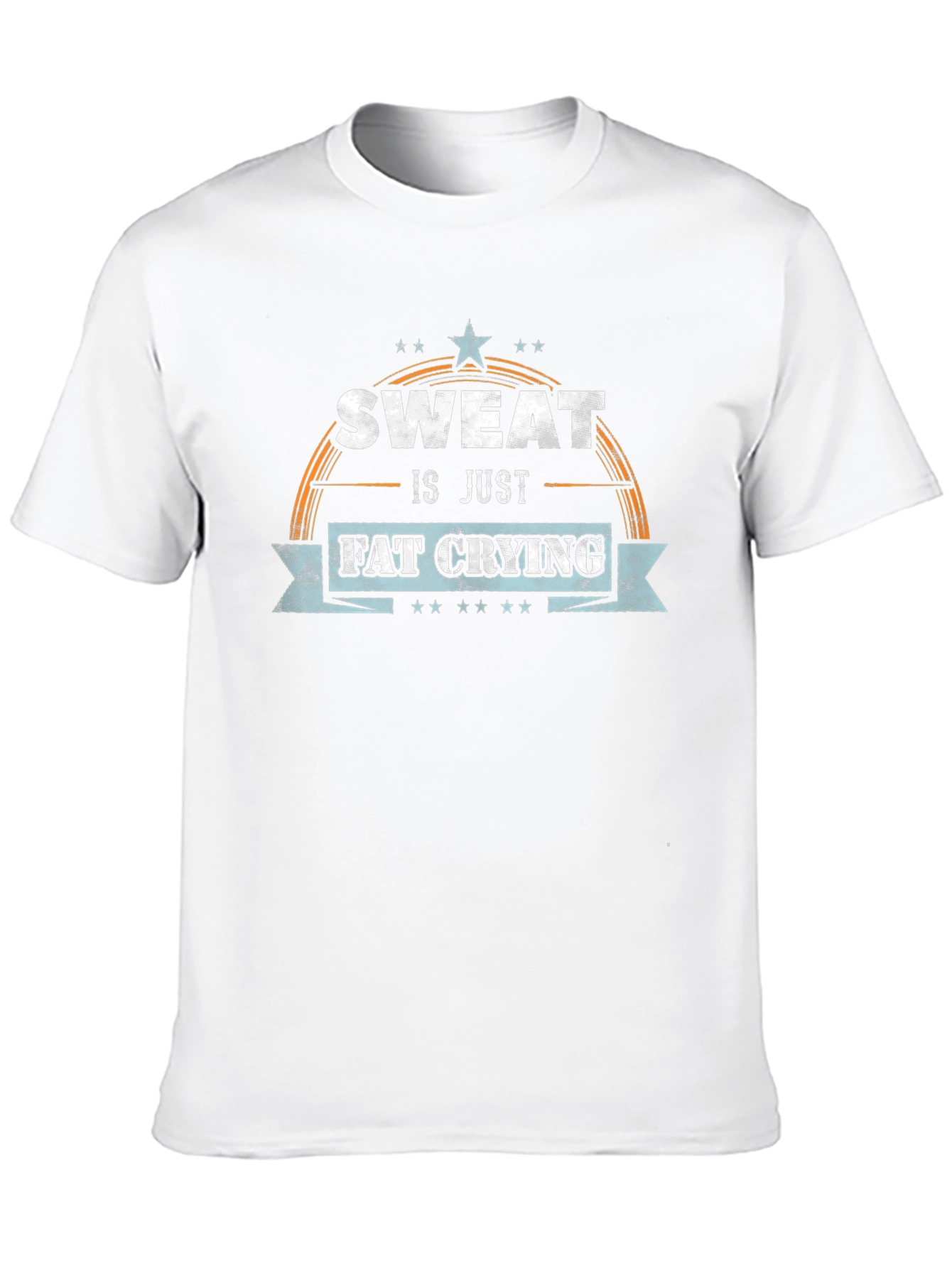 Sweat is Just Fat Crying Graphic T-Shirt