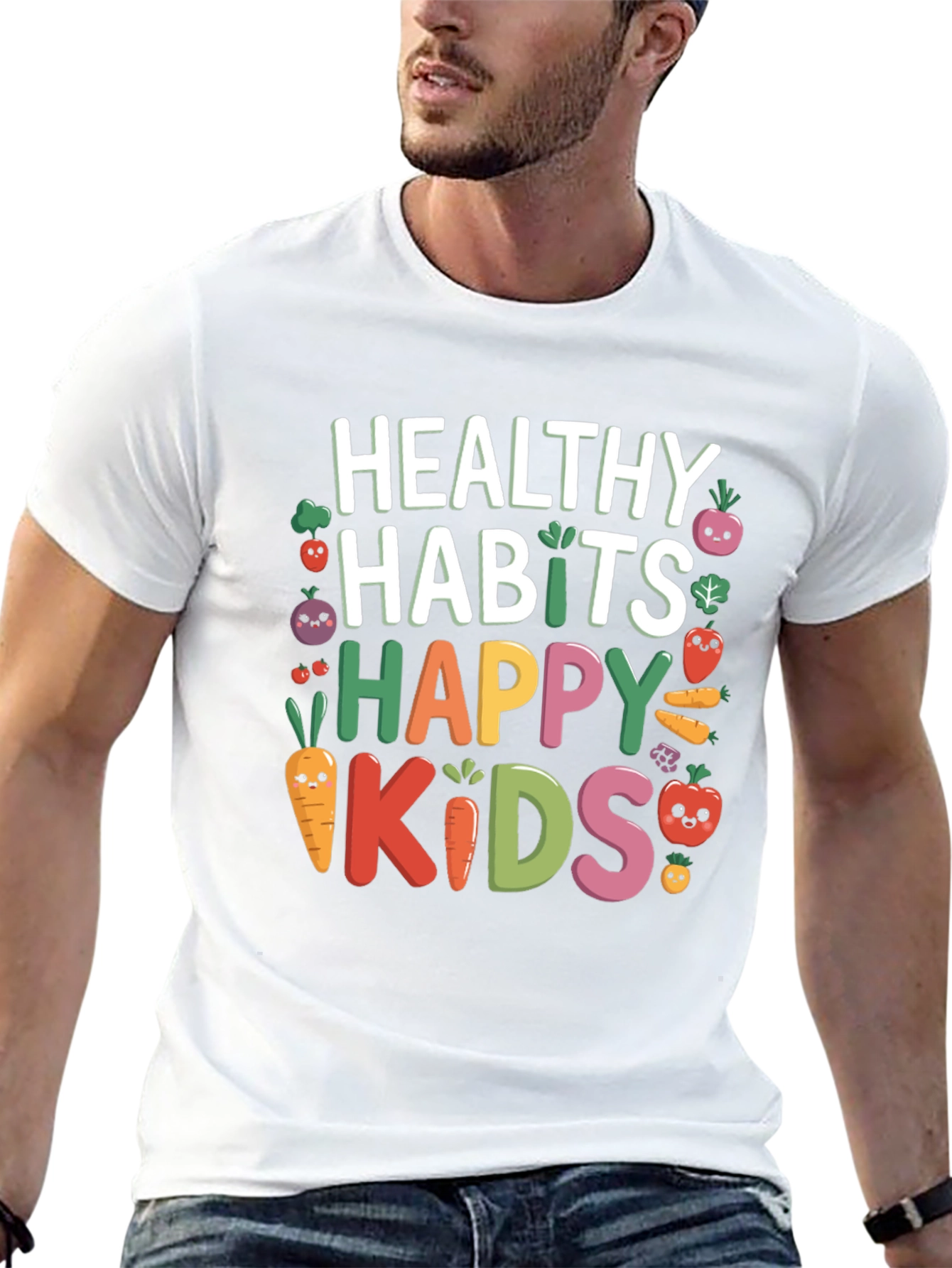 Healthy Habits Happy Kids Graphic Tee
