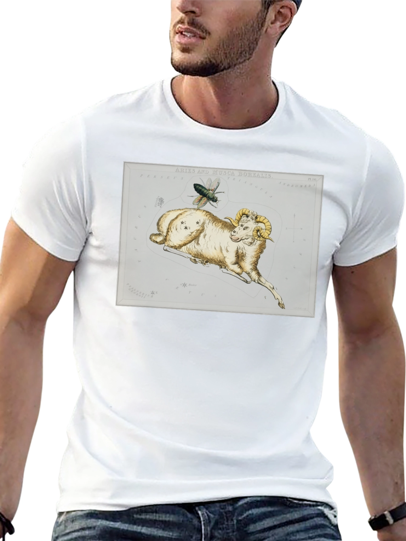 Aries Ram Constellation T-Shirt - Unique Design