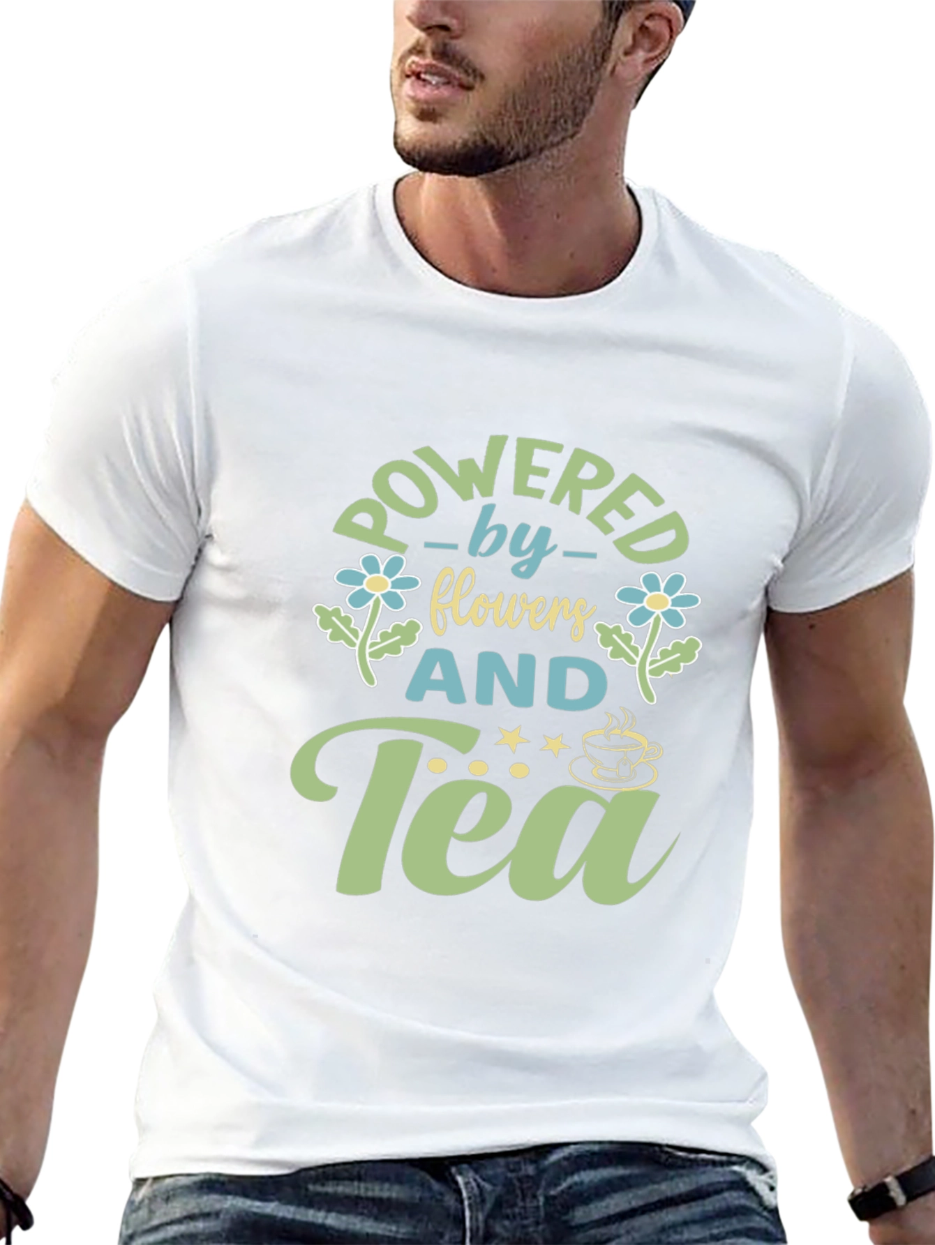 Powered by Flowers and Tea T-Shirt