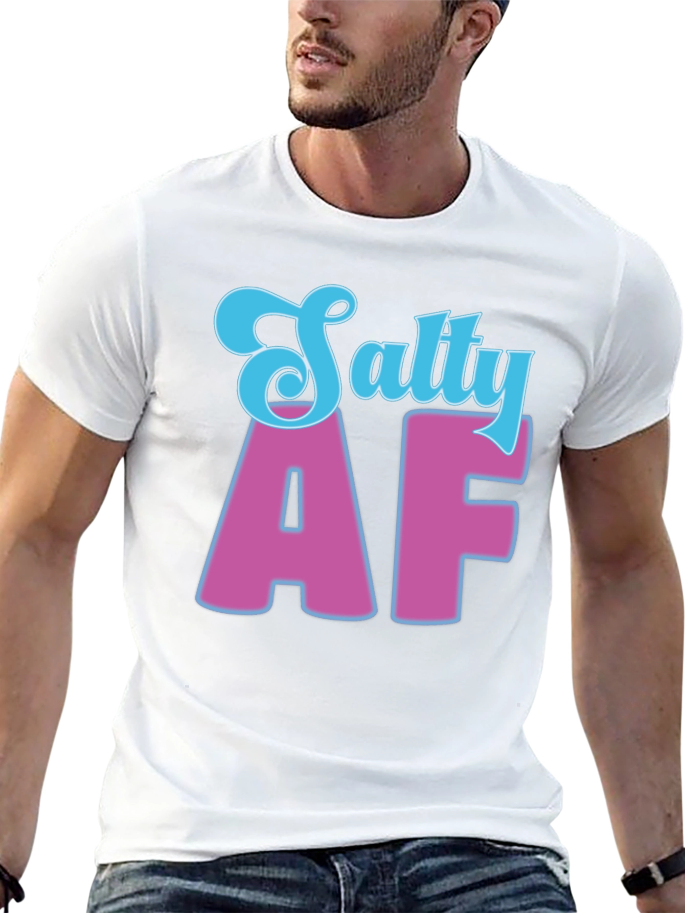 Salty AF Black Graphic Tee