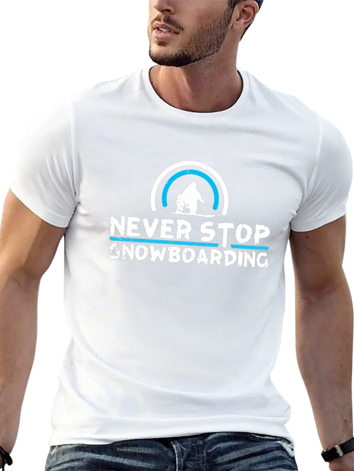 Never Stop Snowboarding T-Shirt