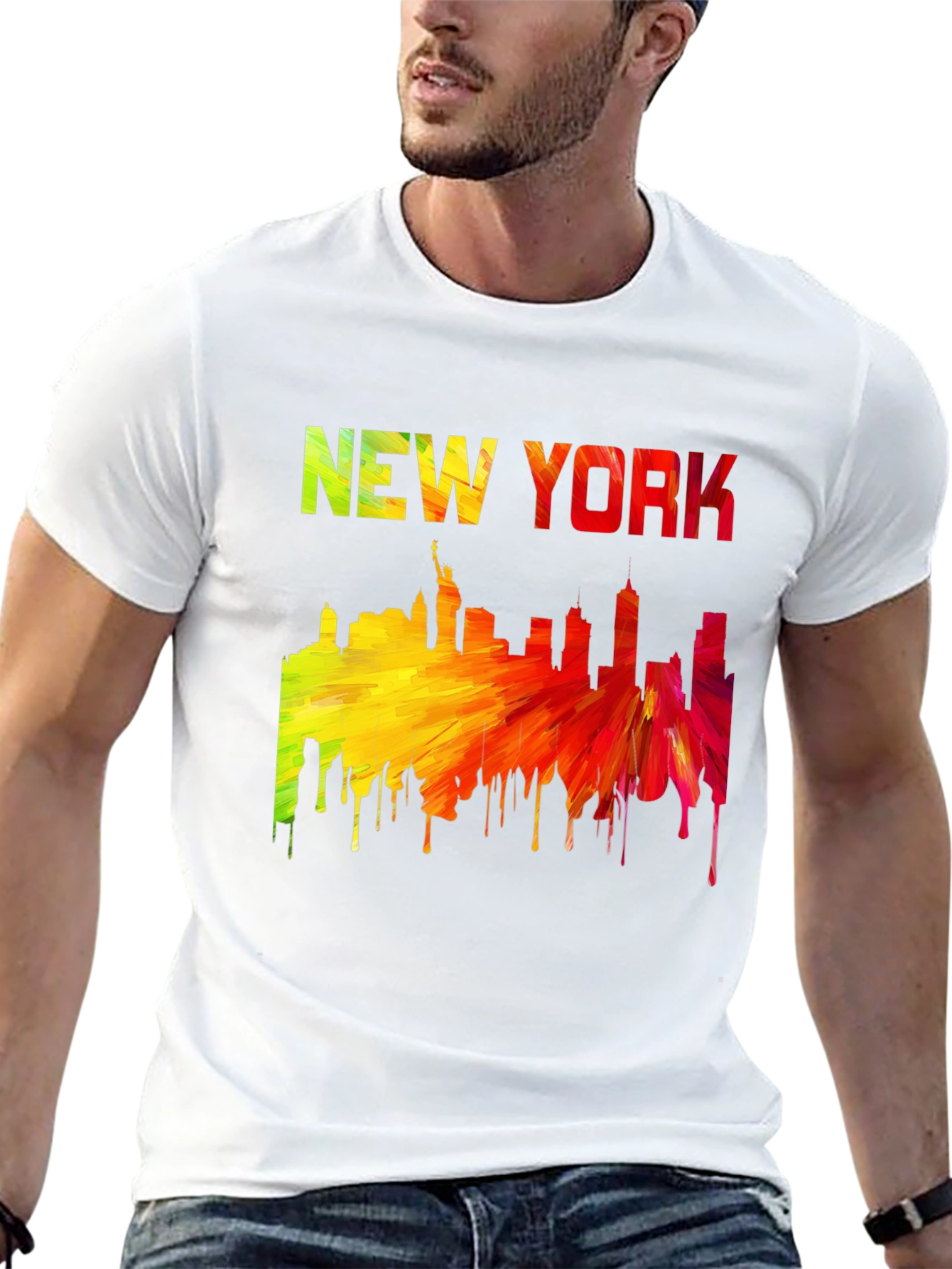 New York Skyline Graphic T-Shirt