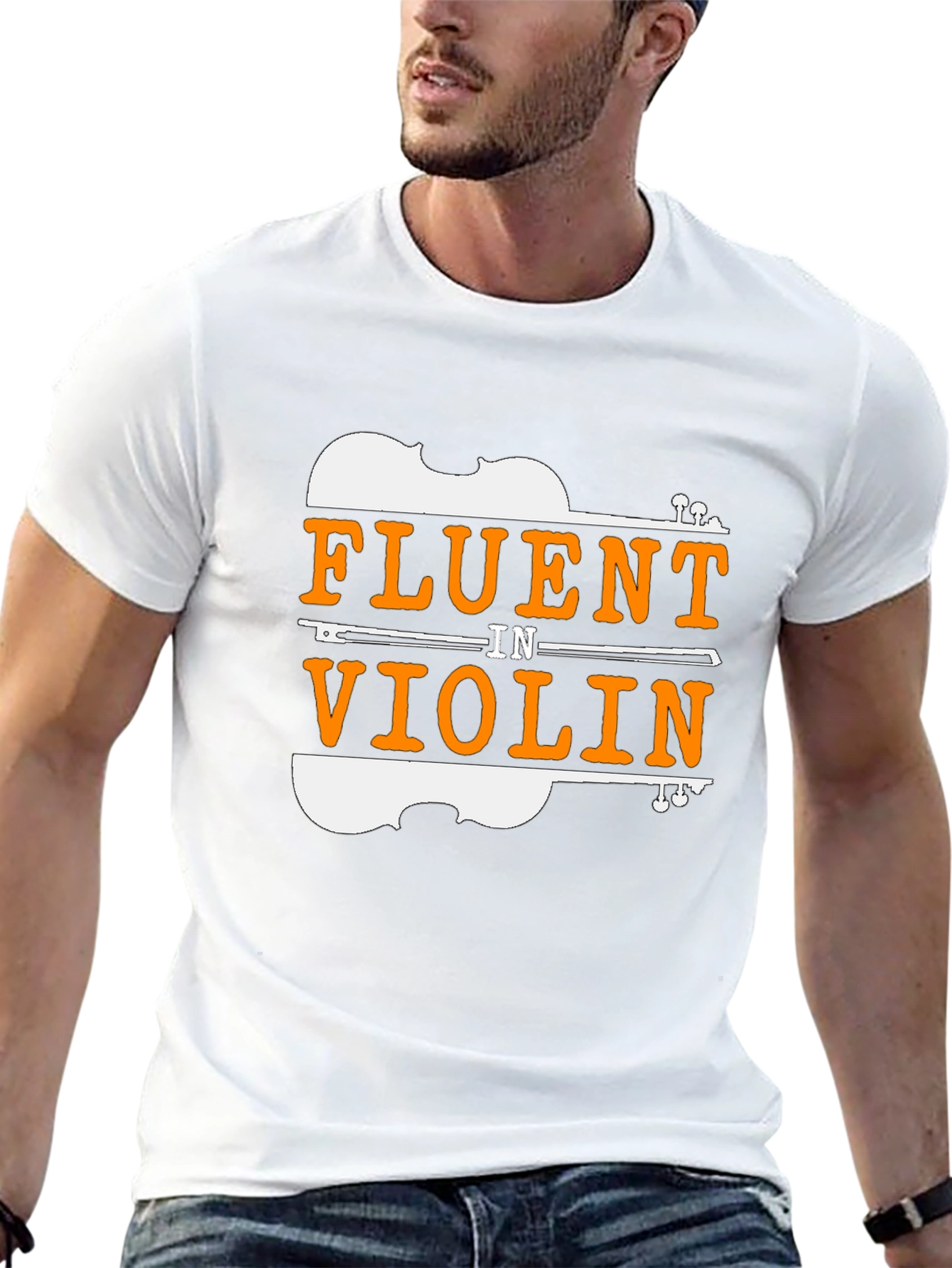 Fluent In Violin Black T-Shirt