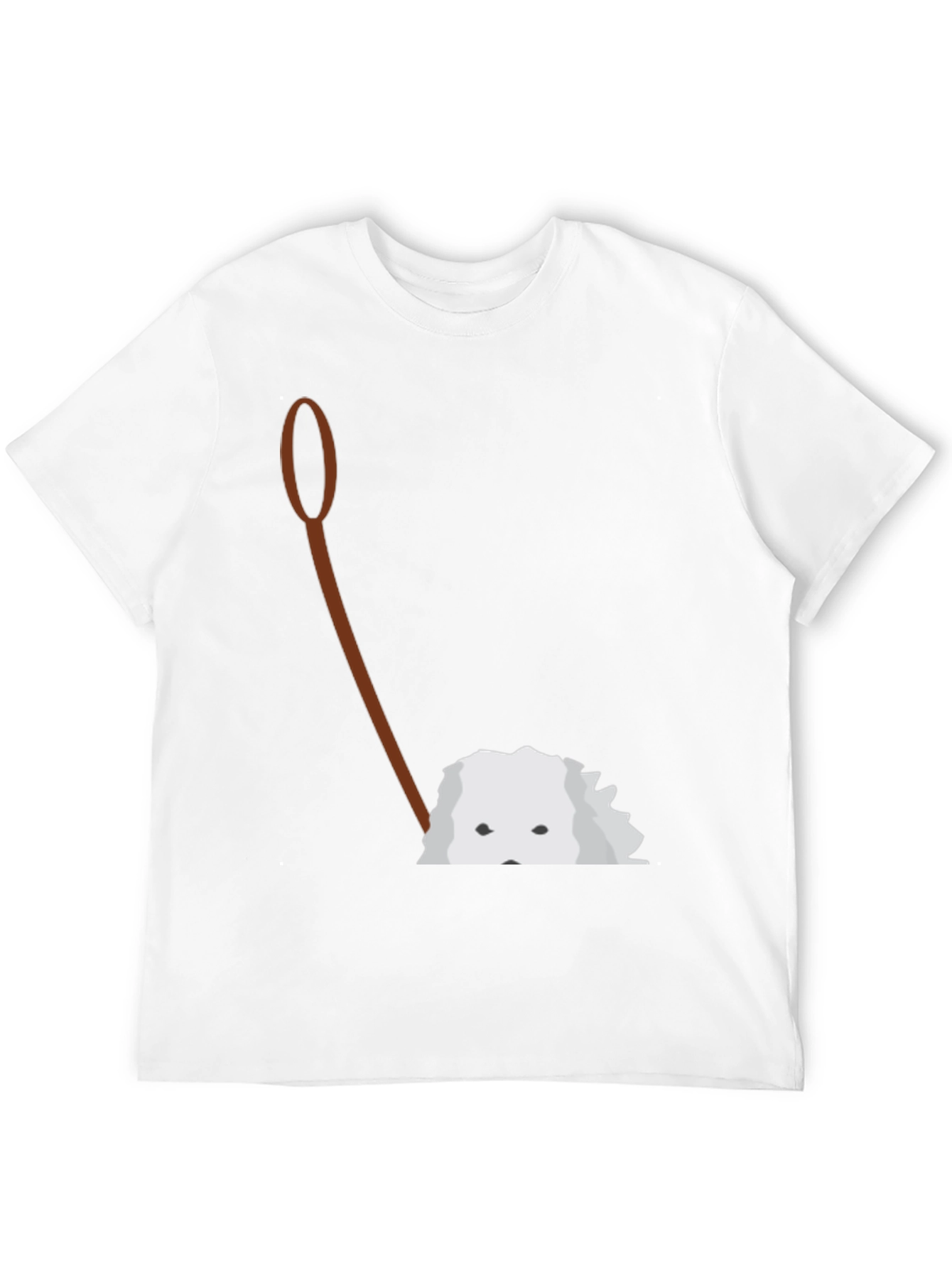 Peek-a-Boo Dog Graphic Tee - Black Cotton Comfort