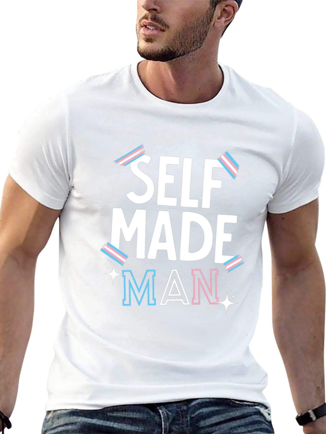 Self Made Man Trans Pride T-Shirt