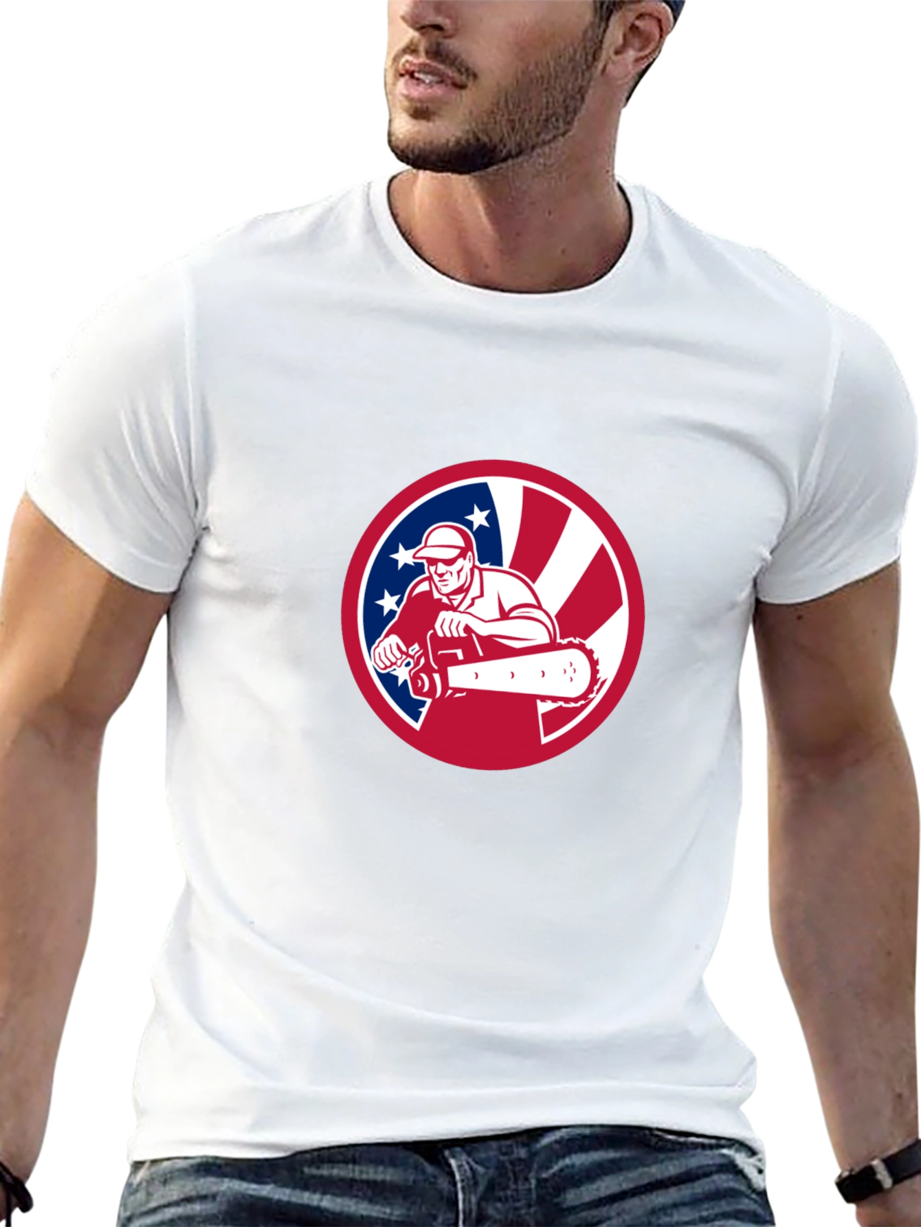 Patriotic Chainsaw T-Shirt