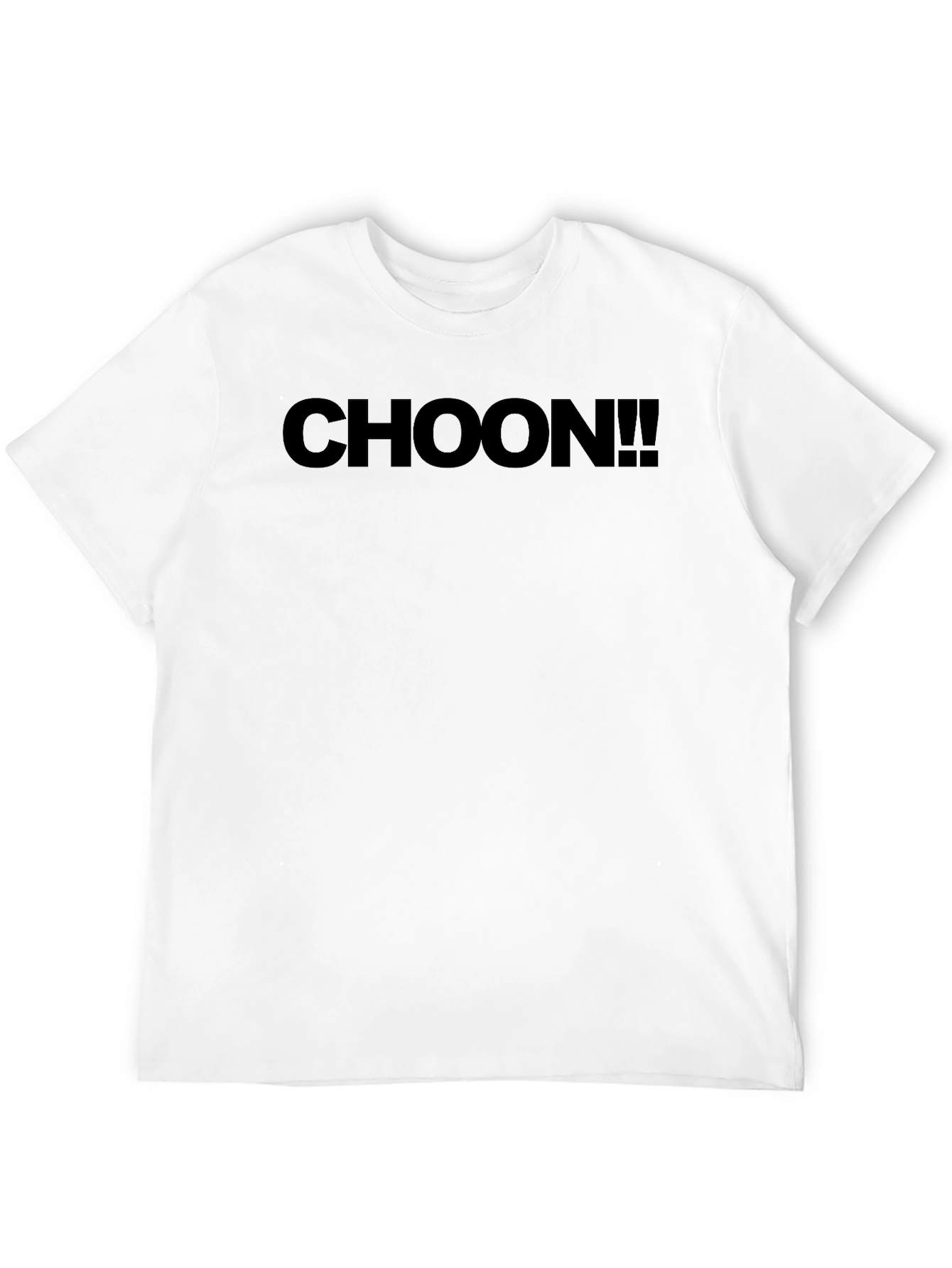 CHOON!! Black Graphic Tee - Casual Style