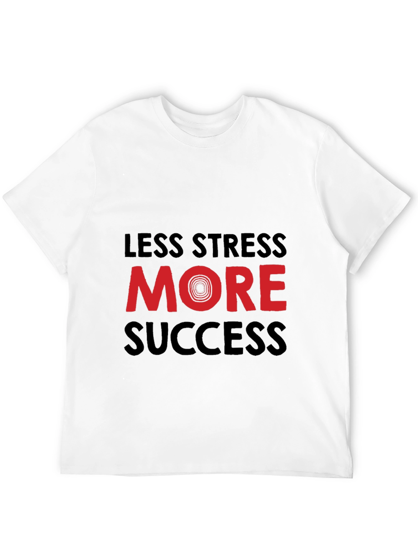 Less Stress More Success Graphic Tee - Black