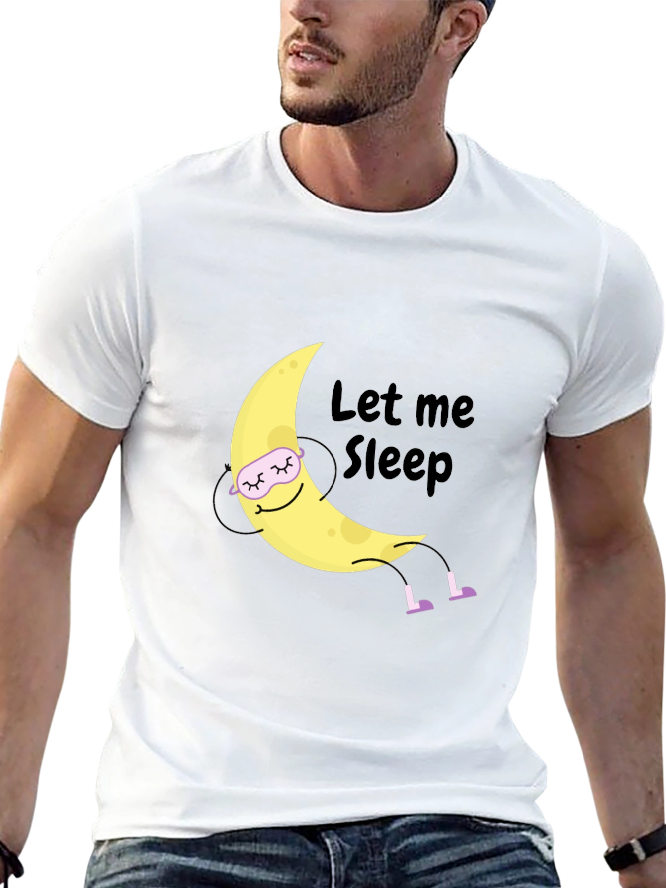 Let Me Sleep Moon Graphic T-Shirt