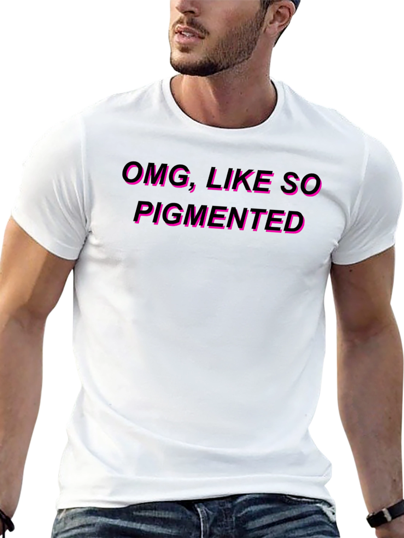 OMG Like So Pigmented T-Shirt Black Graphic Tee
