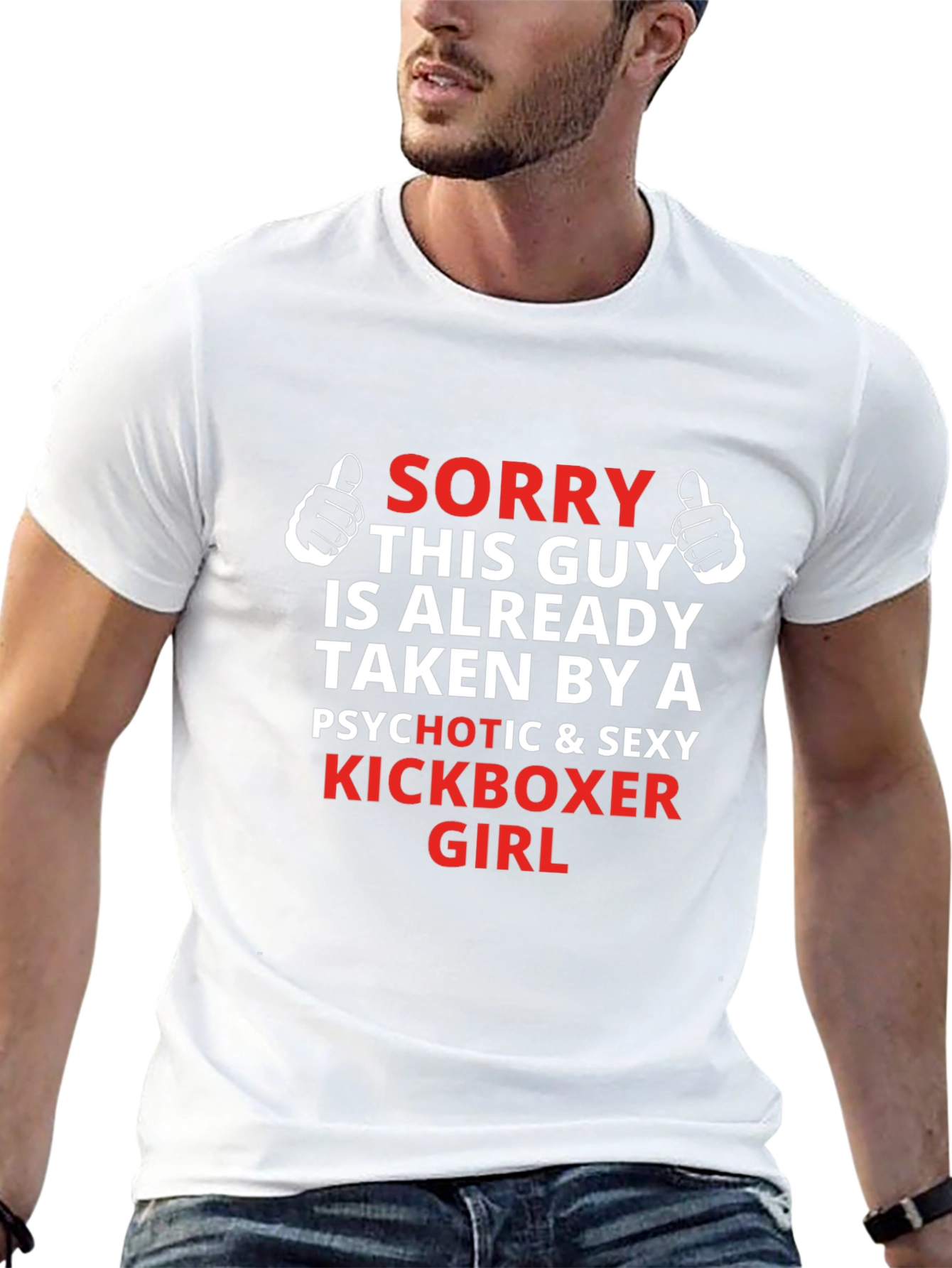 Funny Kickboxer Girlfriend Graphic T-Shirt
