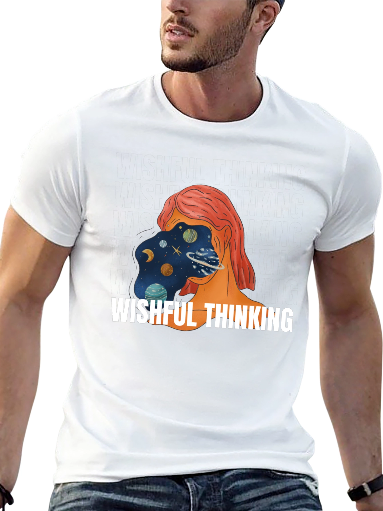 Wishful Thinking Graphic Tee - Unisex Black T-Shirt