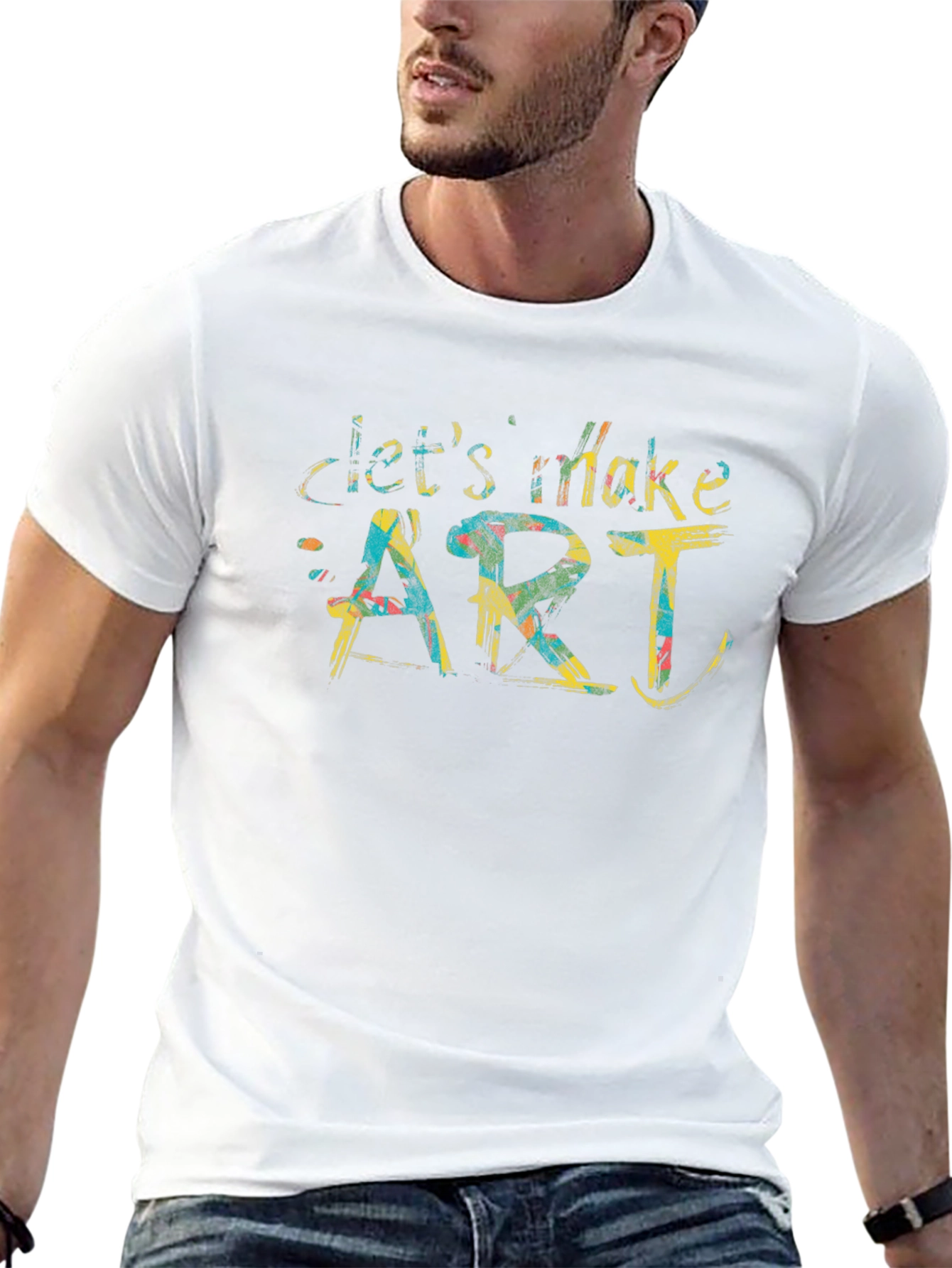 Lets Make Art T-Shirt - Creative Design Tee