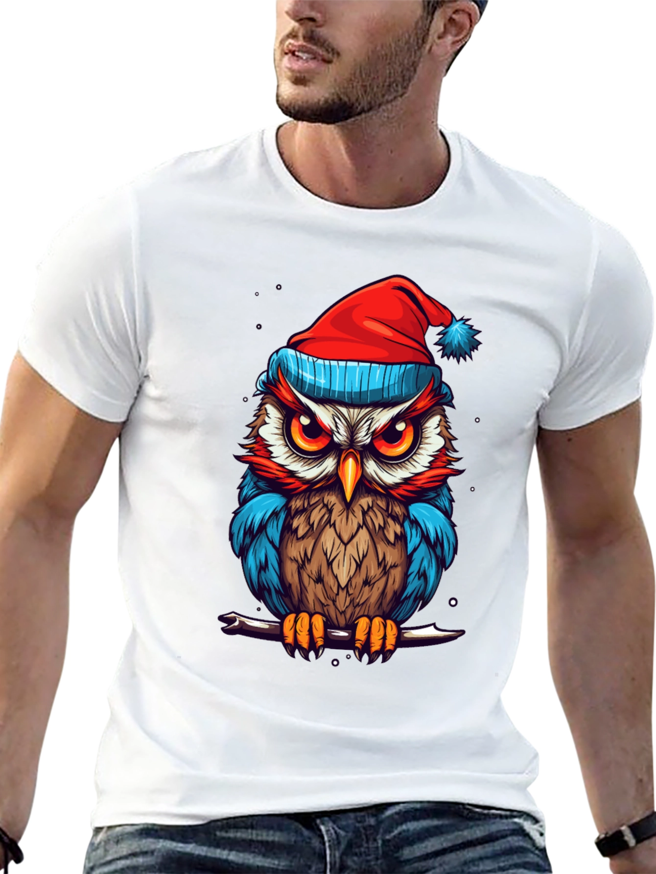 Festive Owl Graphic Tee