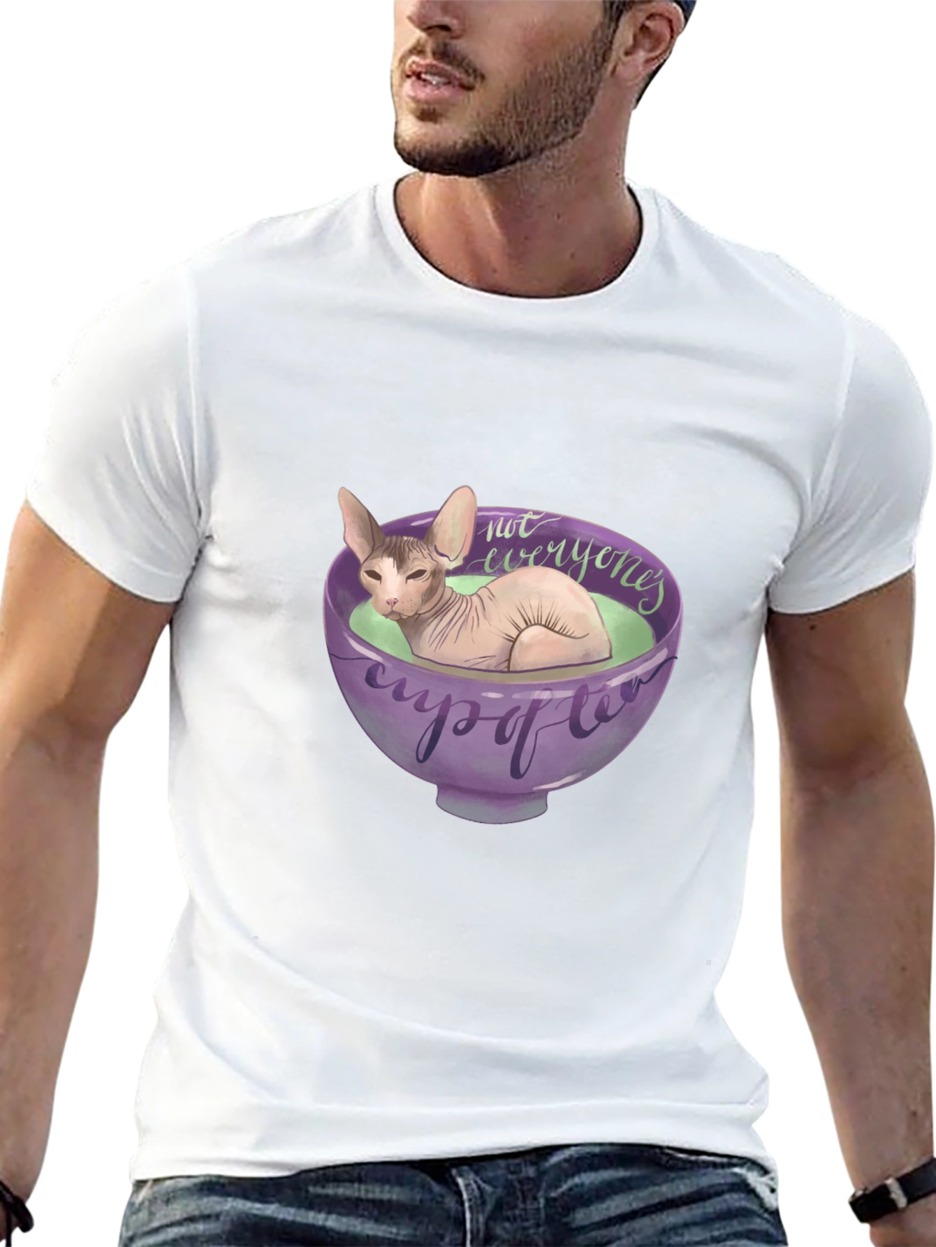 Sphynx Cat Not Everyones Cup of Tea T-Shirt