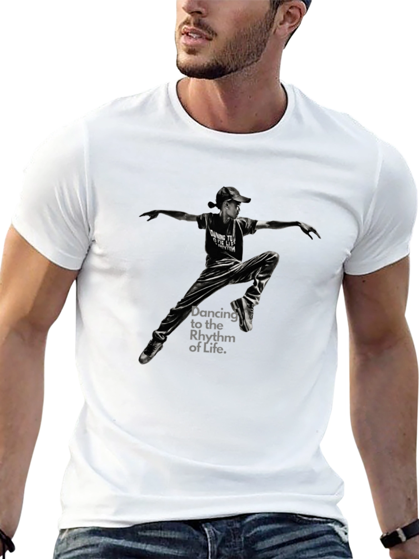 Dancing to the Rhythm of Life Black T-Shirt