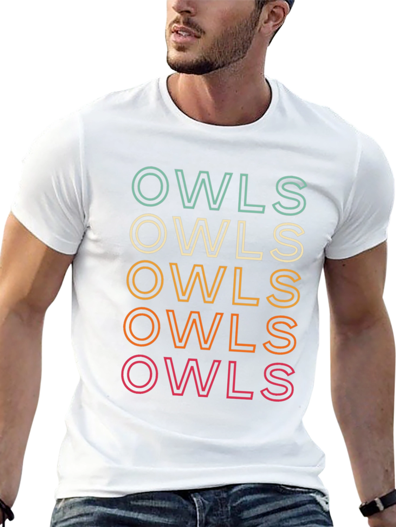 Retro Owls Graphic Tee - Casual Style