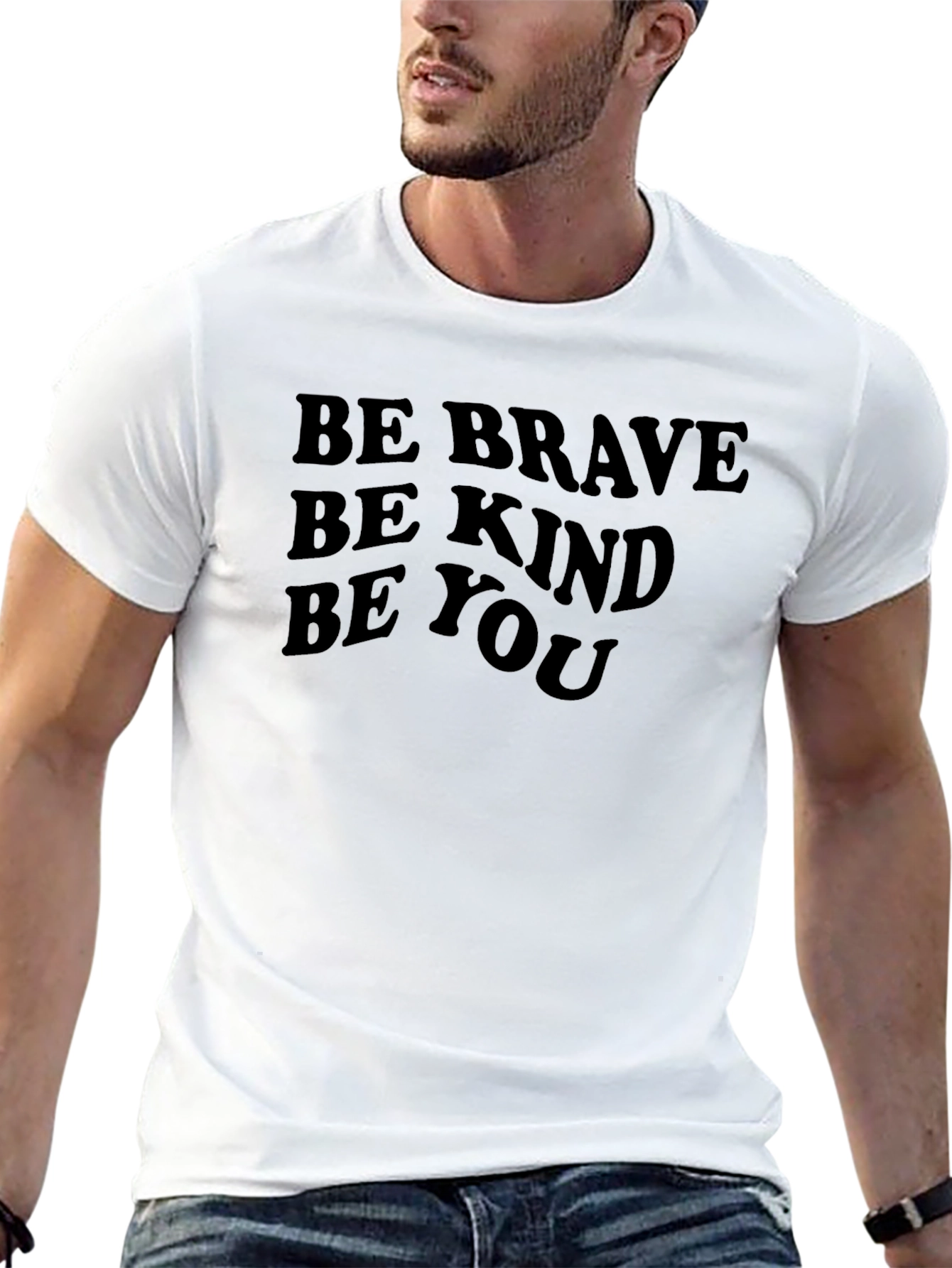 Be Brave Be Kind Be You T-Shirt - Black