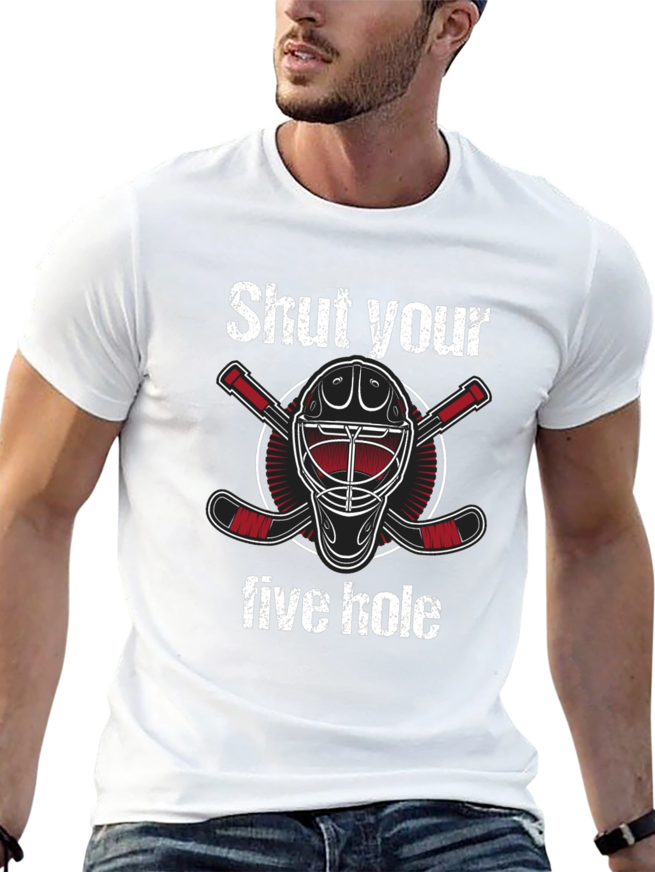 Shut Your Five Hole Hockey T-Shirt