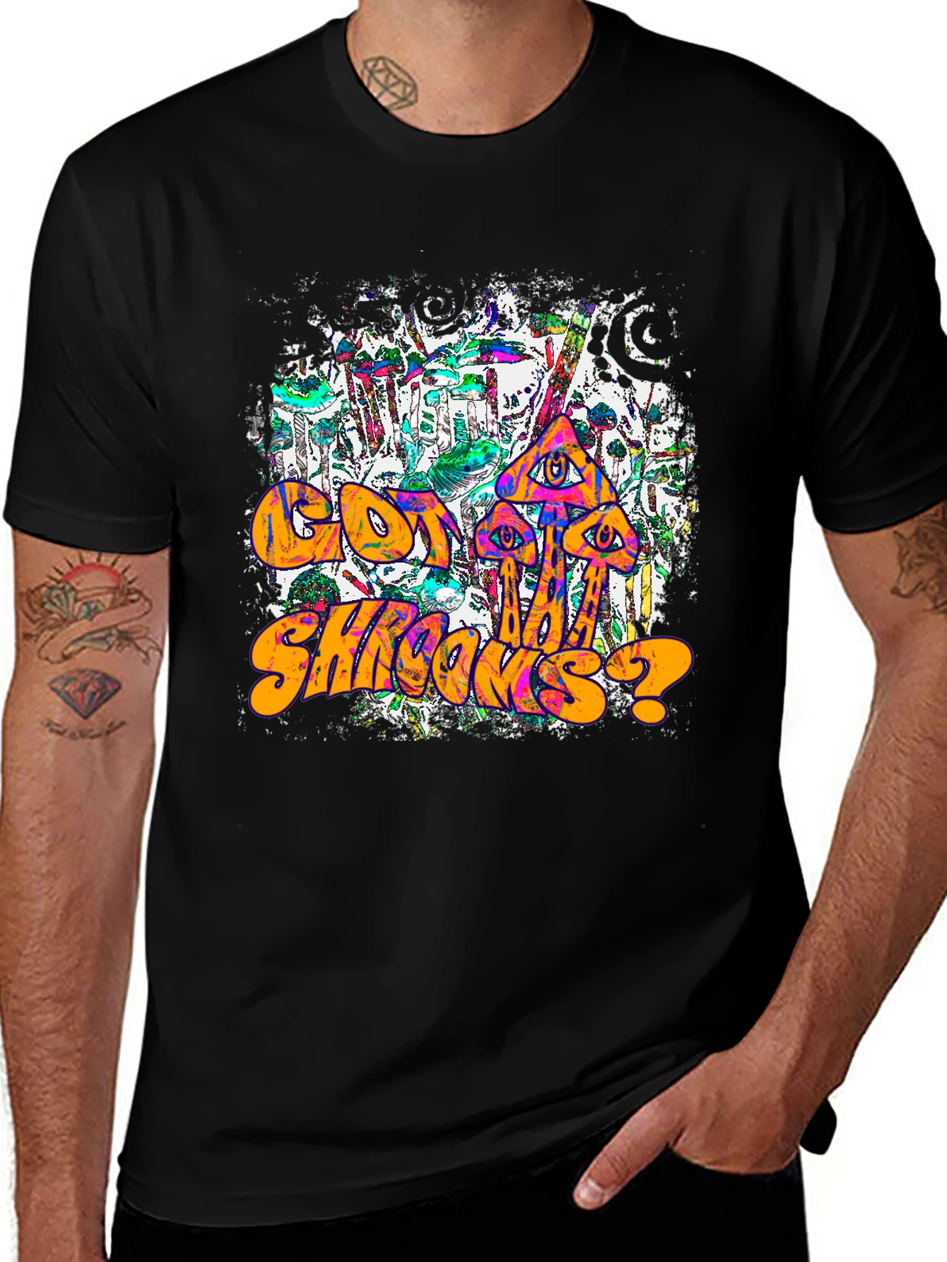 Trippy Shrooms Graphic Tee