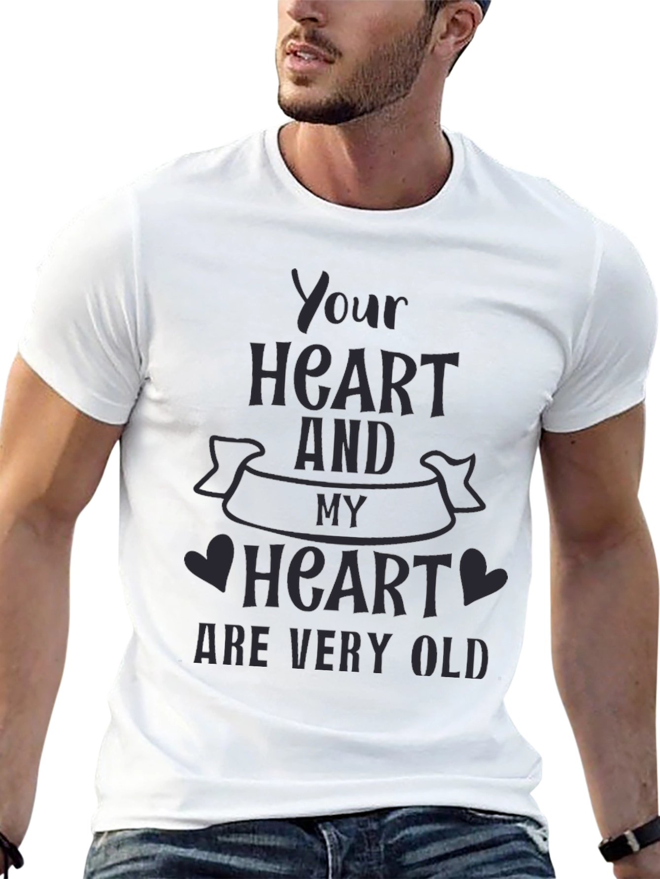 Your Heart and My Heart T-Shirt - Black