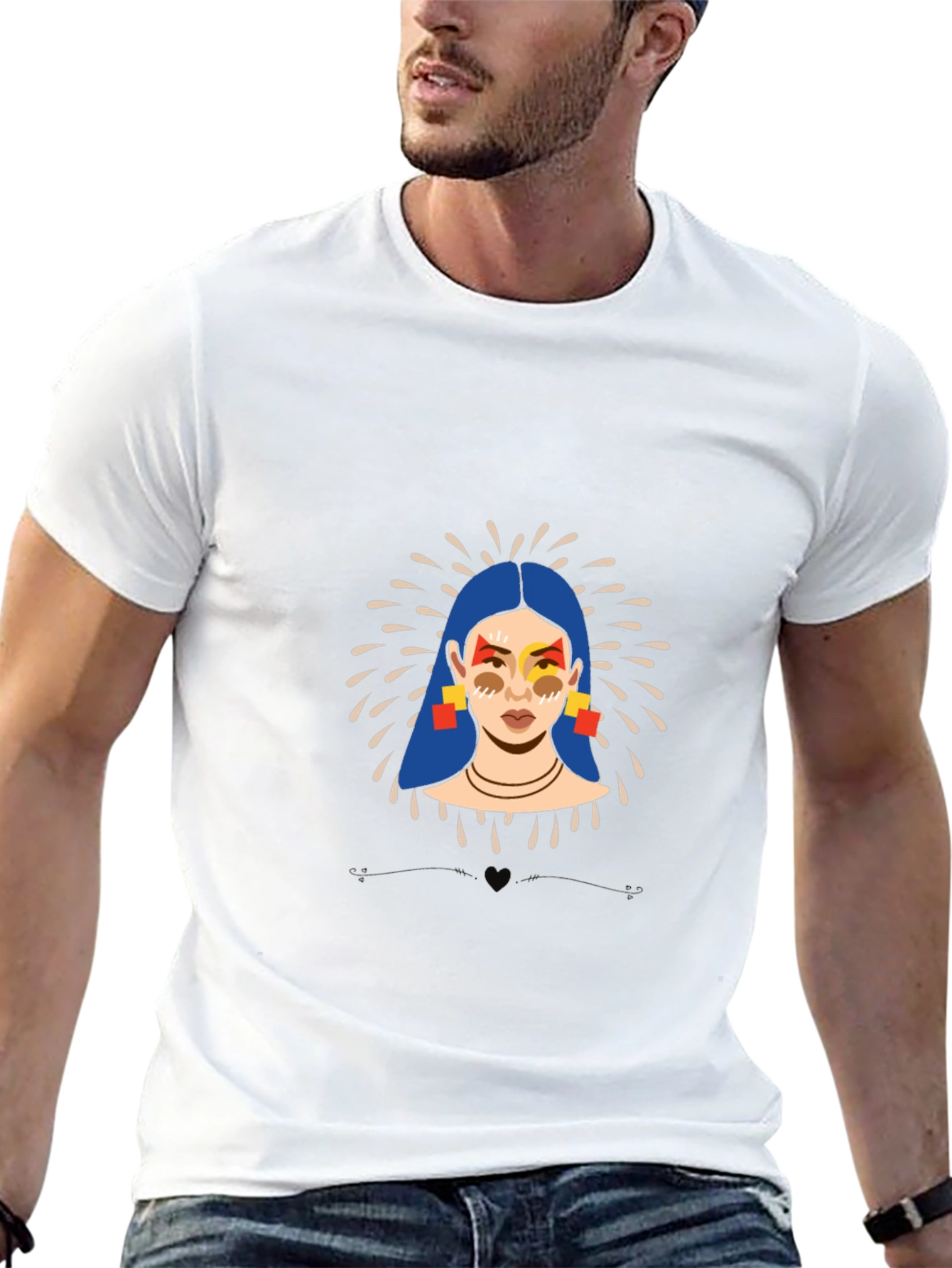 Graphic Print Tee: Stylish Art T-Shirt