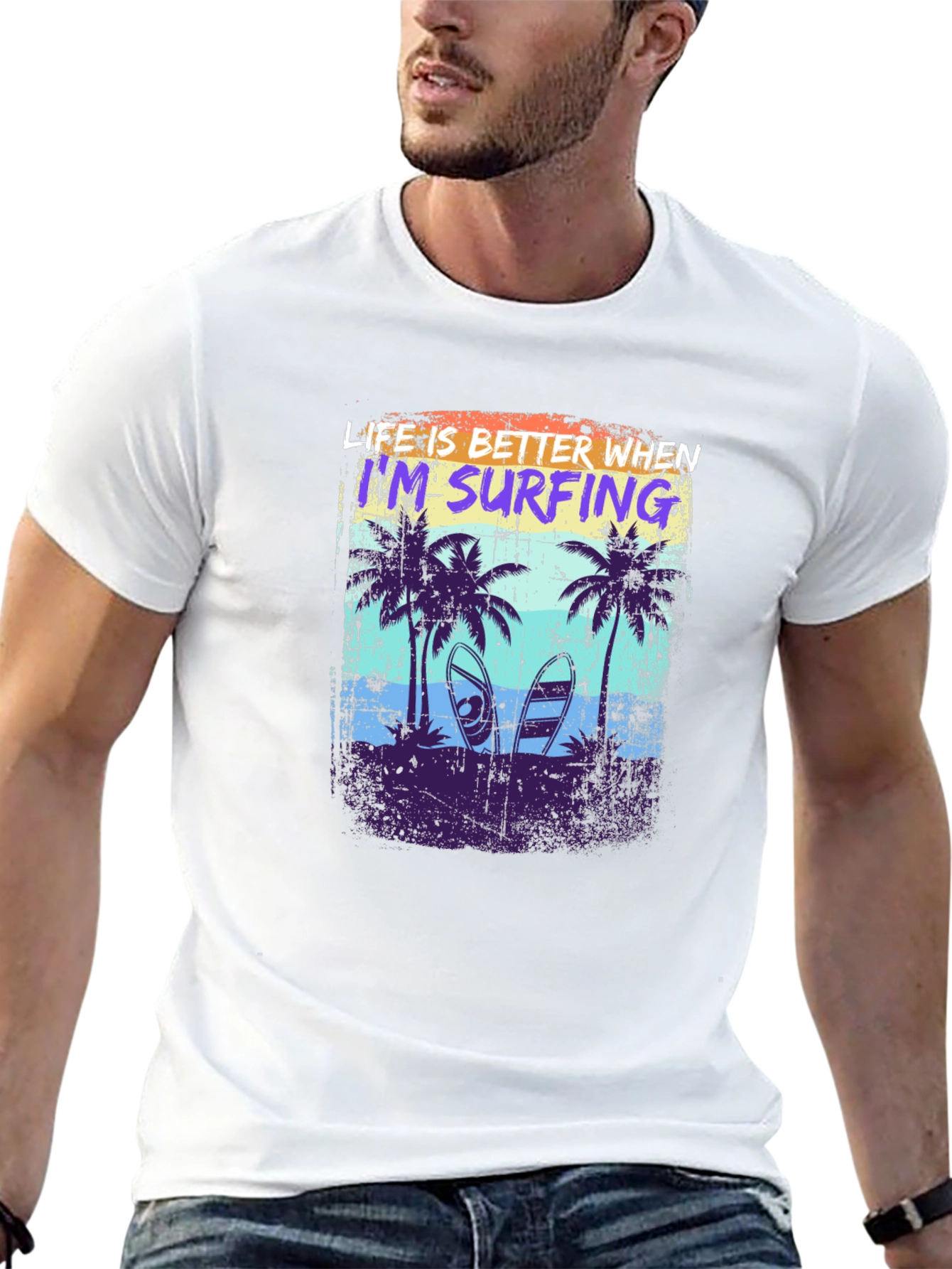 Life is Better Surfing Graphic T-Shirt