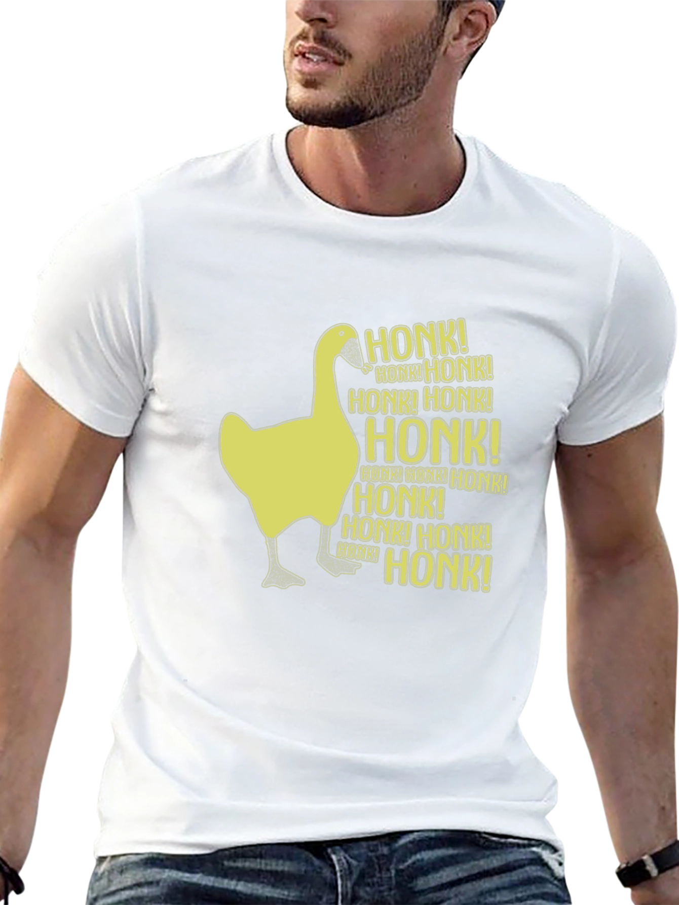 Honk Goose Graphic T-Shirt - Funny Animal Tee