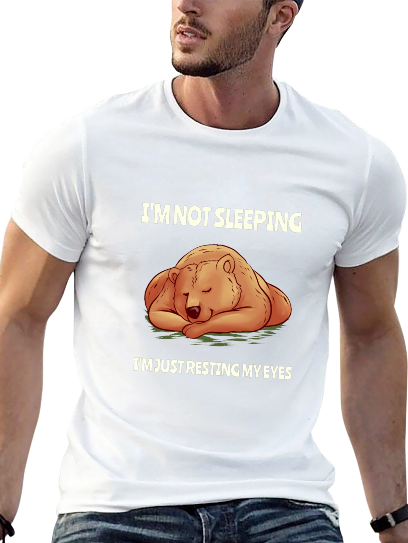 Resting Bear Graphic T-Shirt