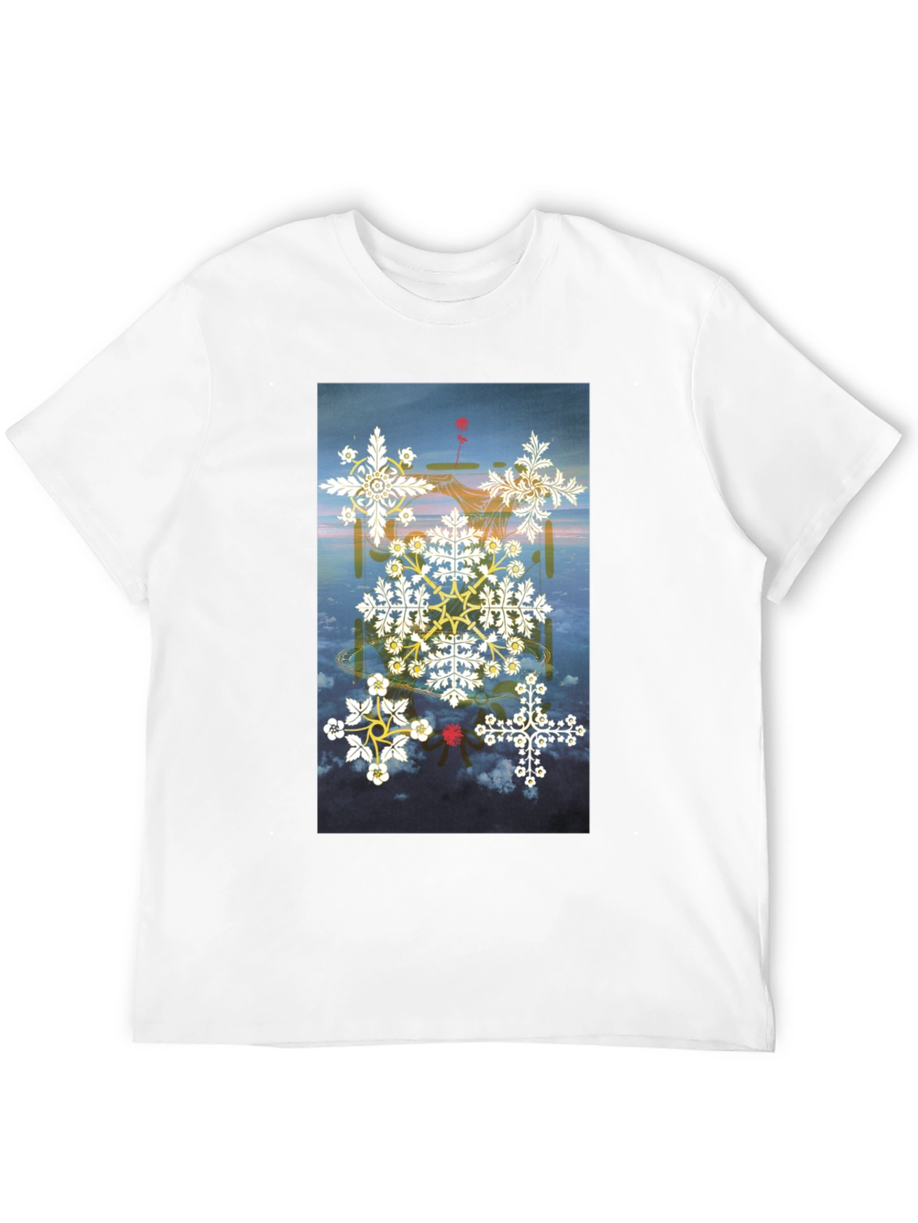 Artistic Graphic Print Black T-Shirt
