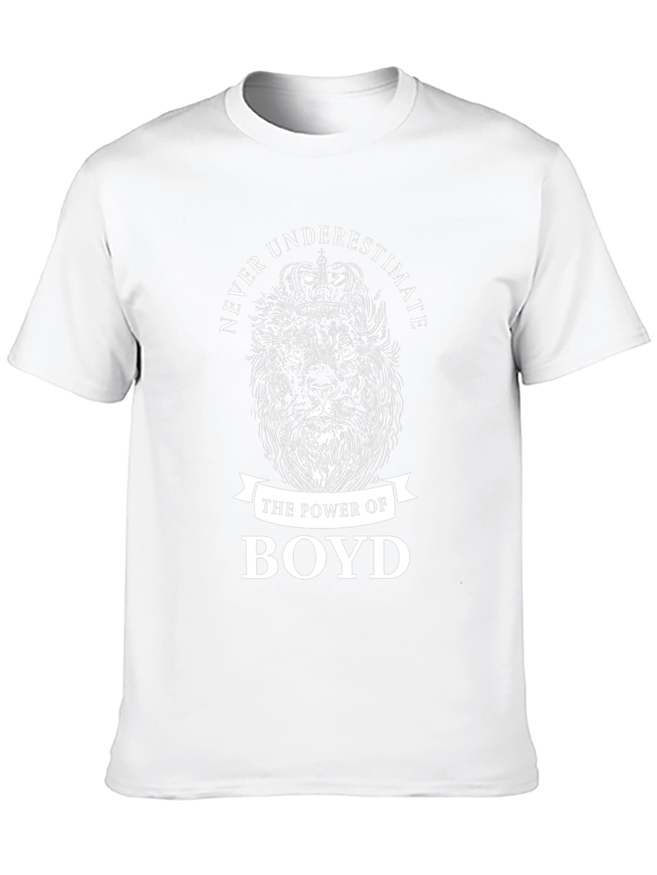 Never Underestimate Boyd Lion Graphic T-Shirt