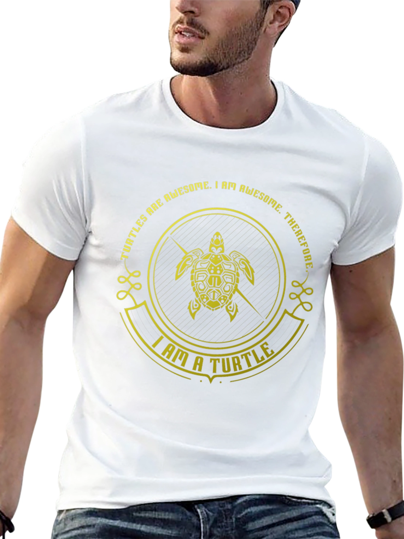Awesome Turtle Graphic Tee - Black