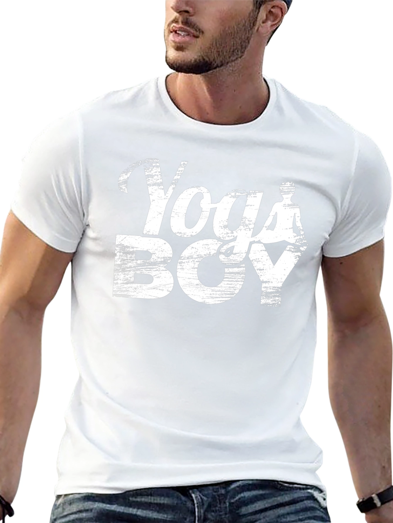 Yoga Boy Graphic T-Shirt - Mens Black Tee