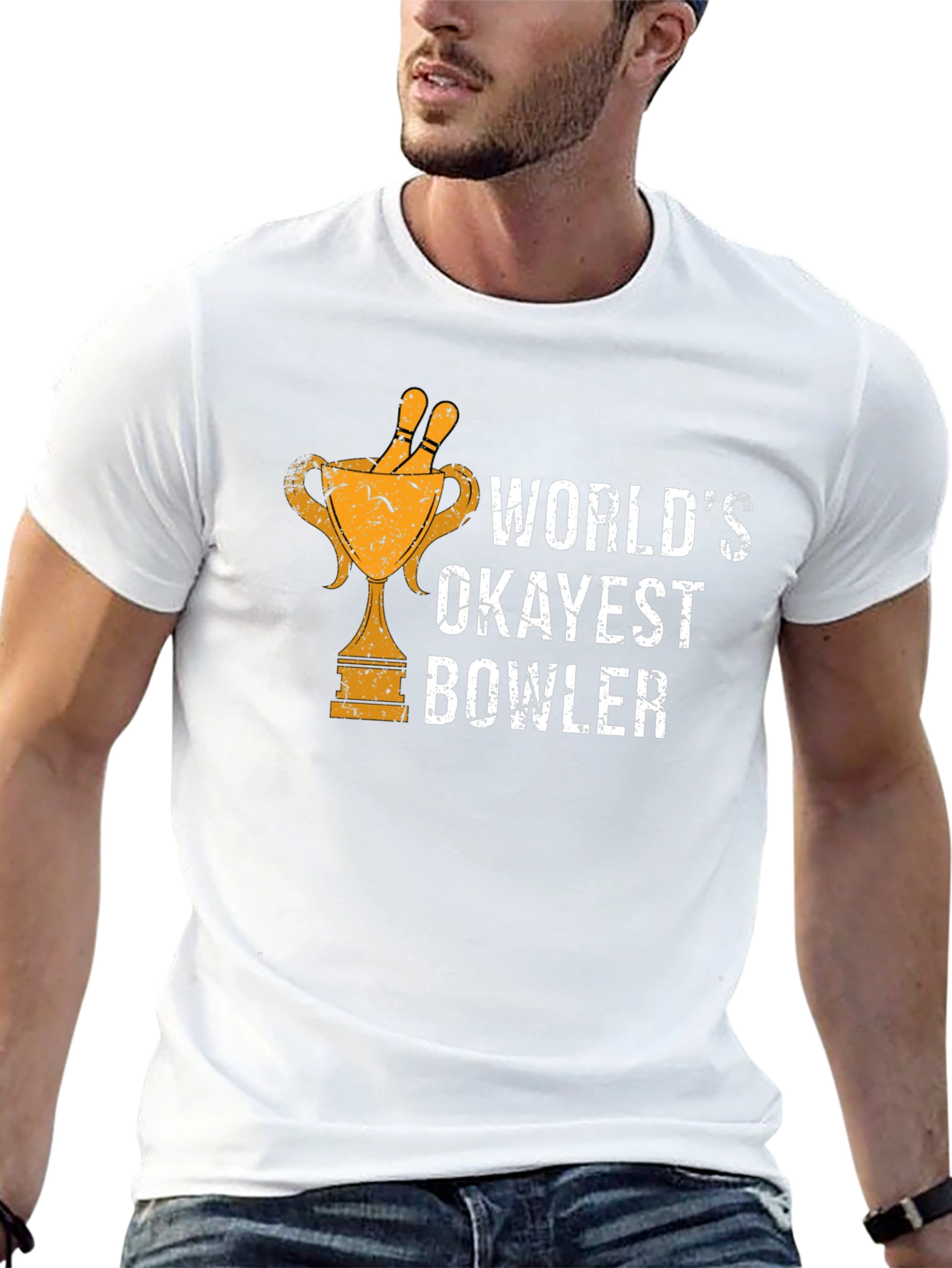 Worlds Okayest Bowler Graphic Tee