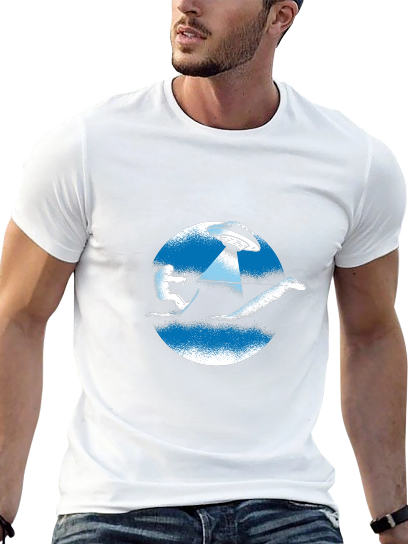 UFO Water Skiing Nessie T-Shirt